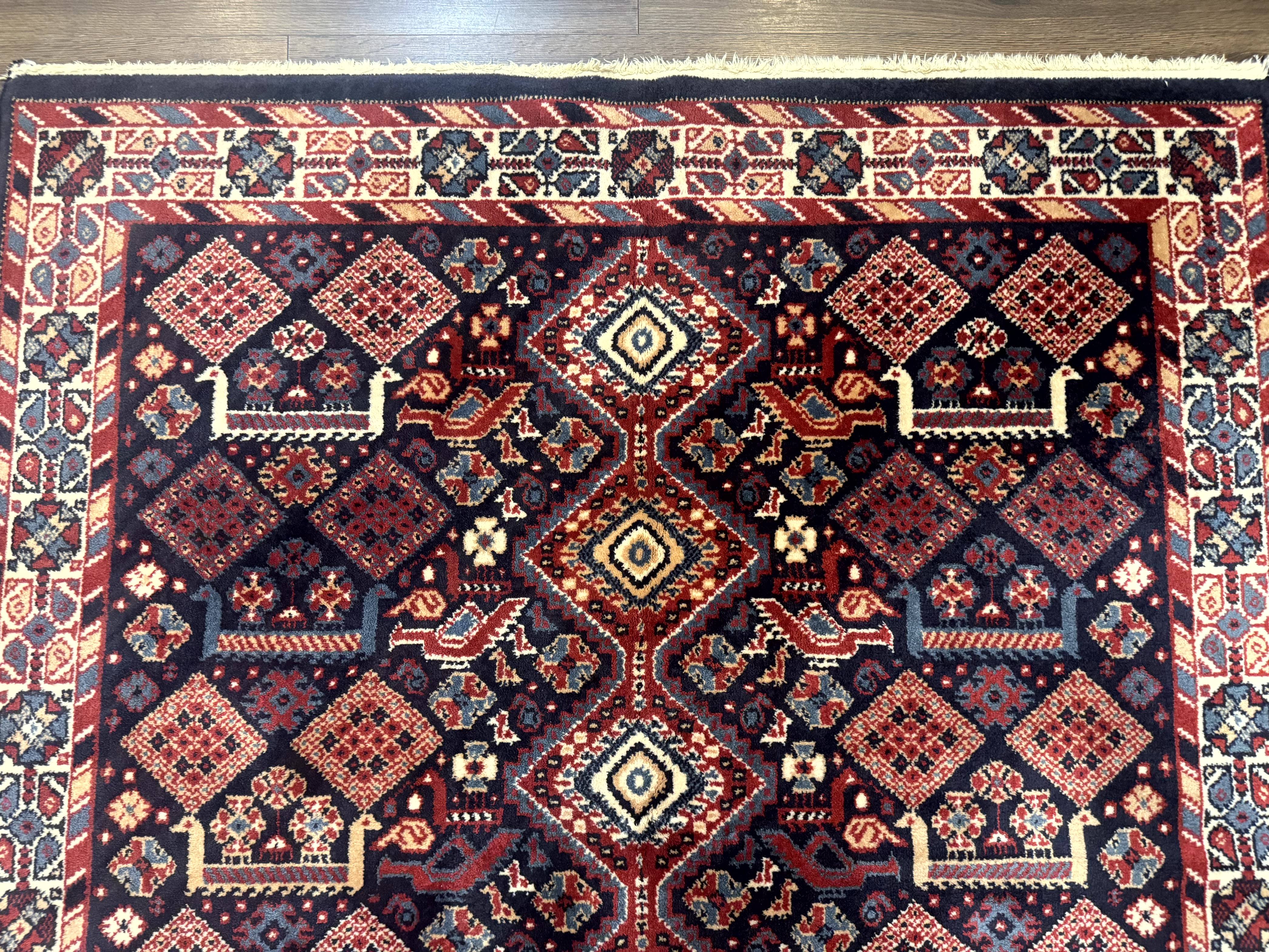 Karastan Rug 5x8, Yuruk Collection #530, Geometric Tribal Wool Pile Vintage Carpet - Jewel Rugs