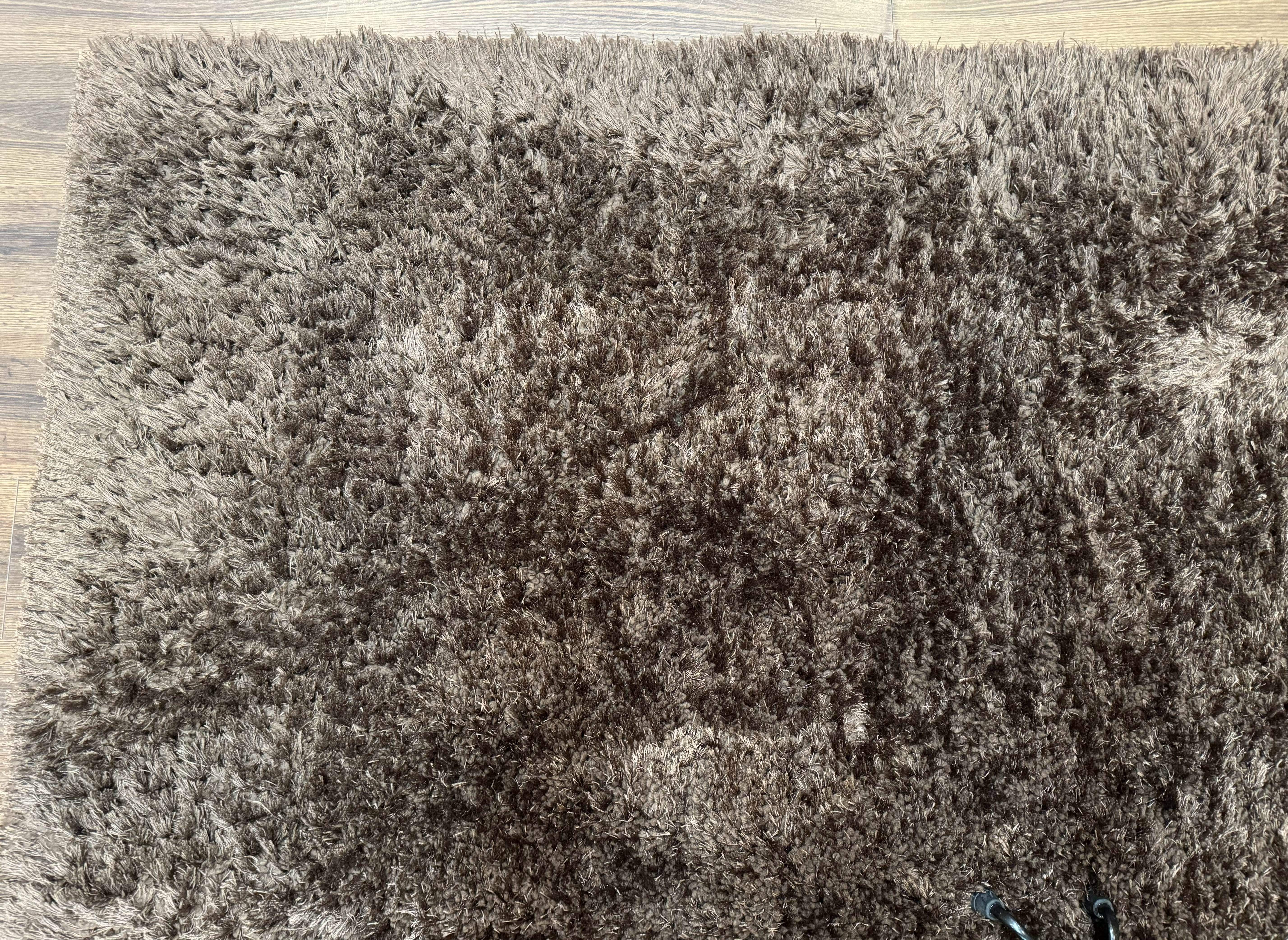 Brown Shag Rug 8x11, Modern Contemporary Area Rug - Jewel Rugs