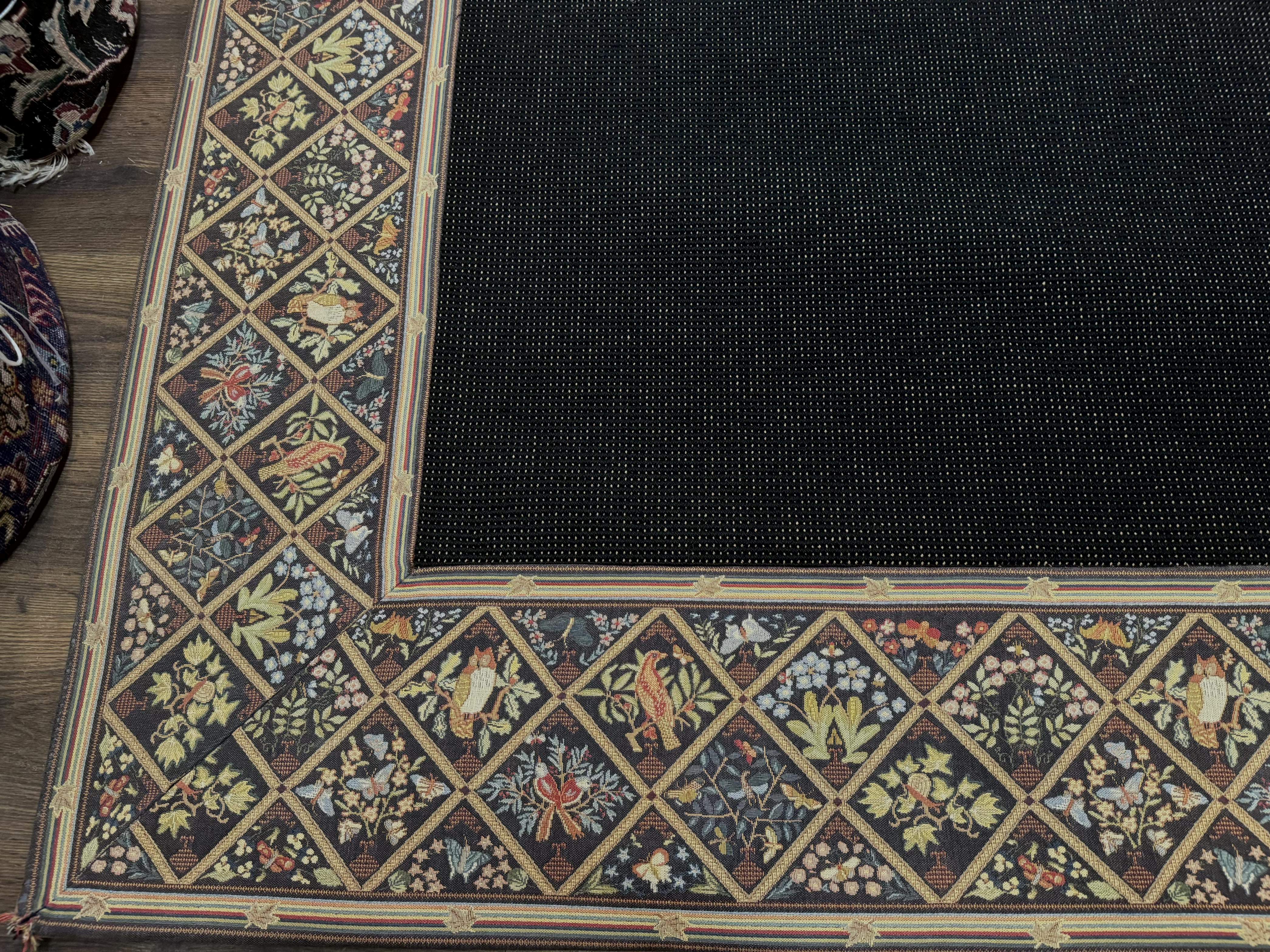 Palace Sized Stark Area Rug 12x19, Black Carpet - Jewel Rugs