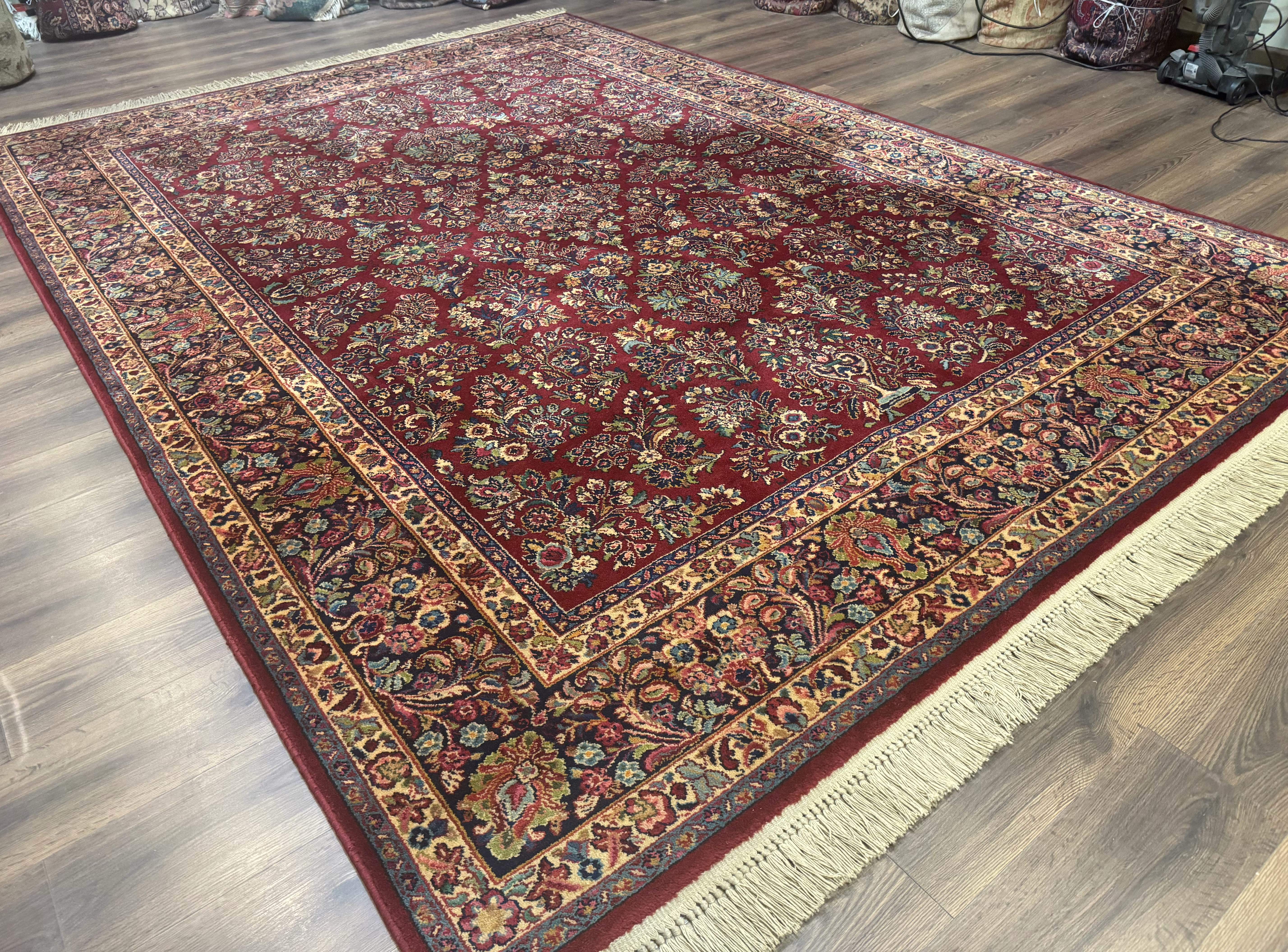 Karastan Rug 8.8 x 12 Red Sarouk #785 - Jewel Rugs