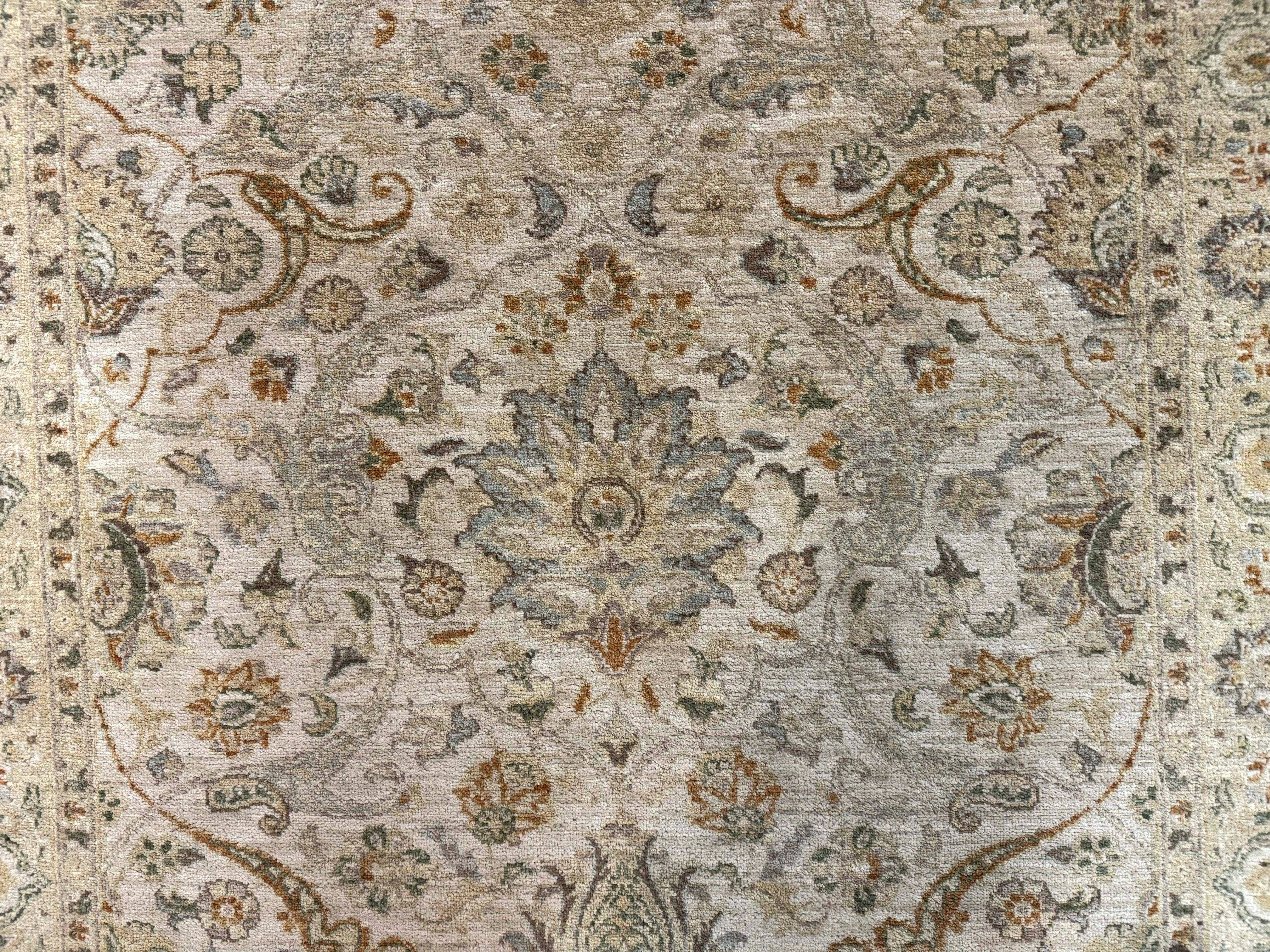 Pak Persian Rug 4x6, Beige, Pakistani Peshawar Rug, Handmade, Neutral Colors, Vintage Rug for Modern Home - Jewel Rugs