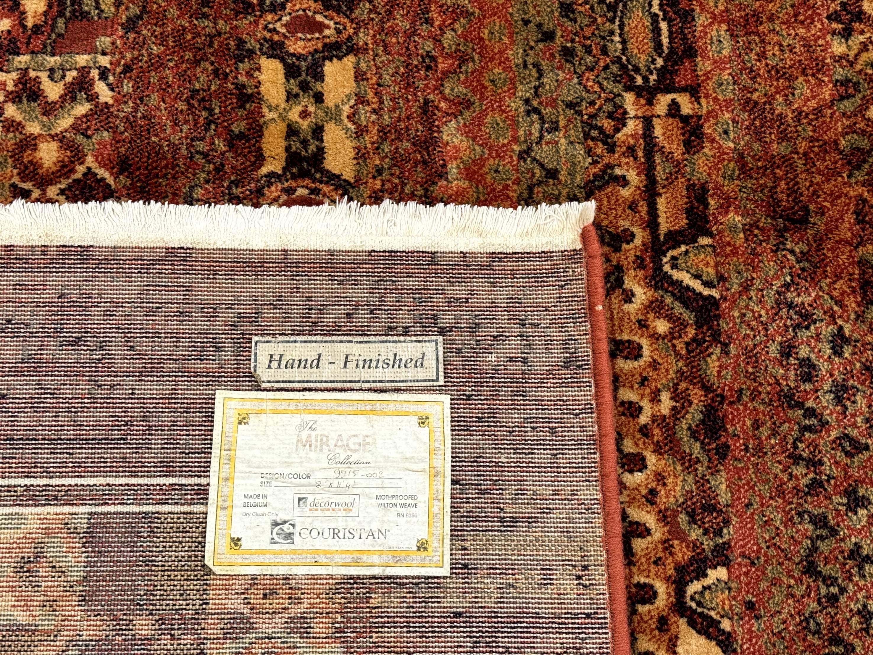 Couristan Rug 8x11 Brown Contemporary Wool Belgium Power Loomed Carpet - Jewel Rugs