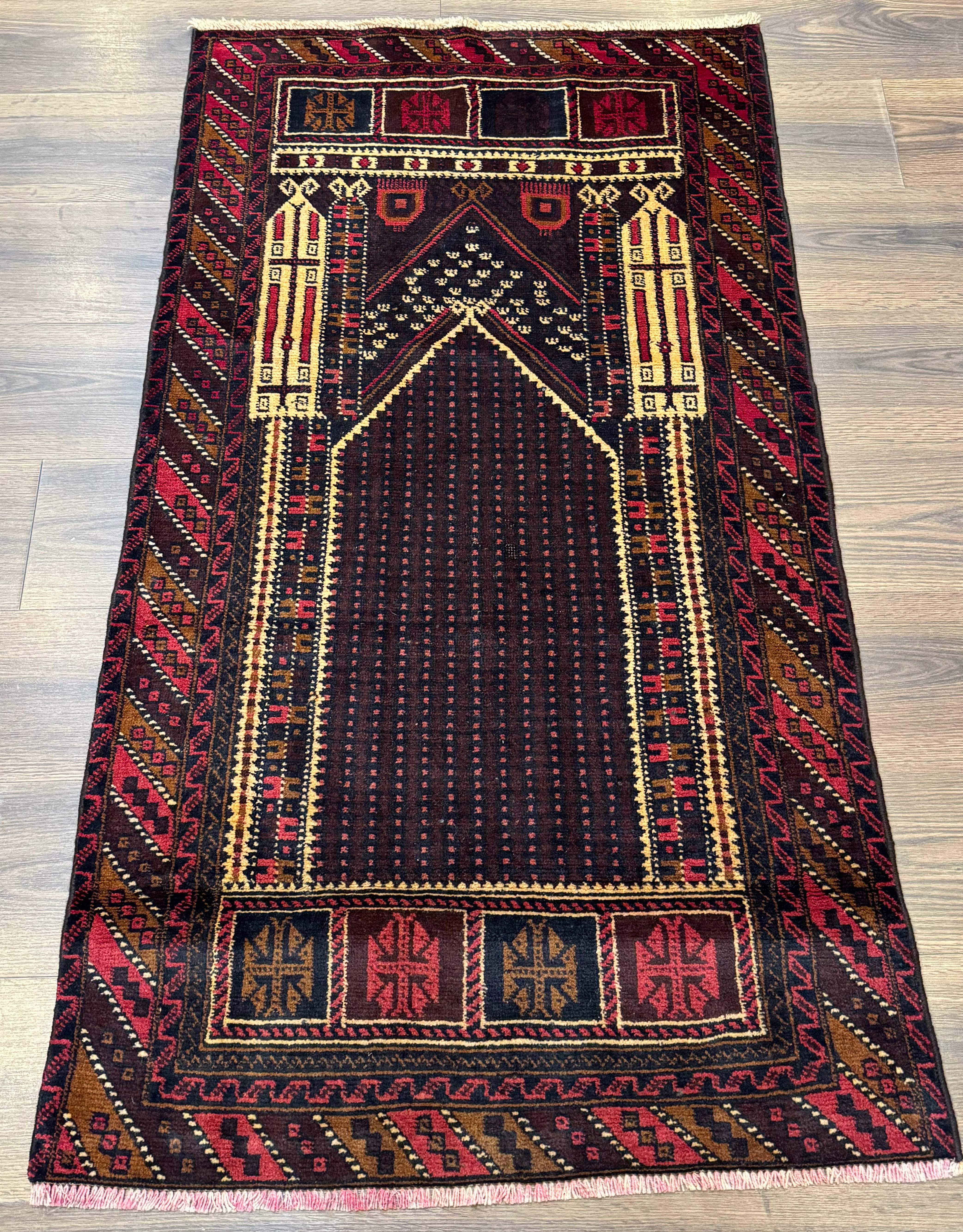 Persian Baluchi Prayer Rug 3x5 - Jewel Rugs