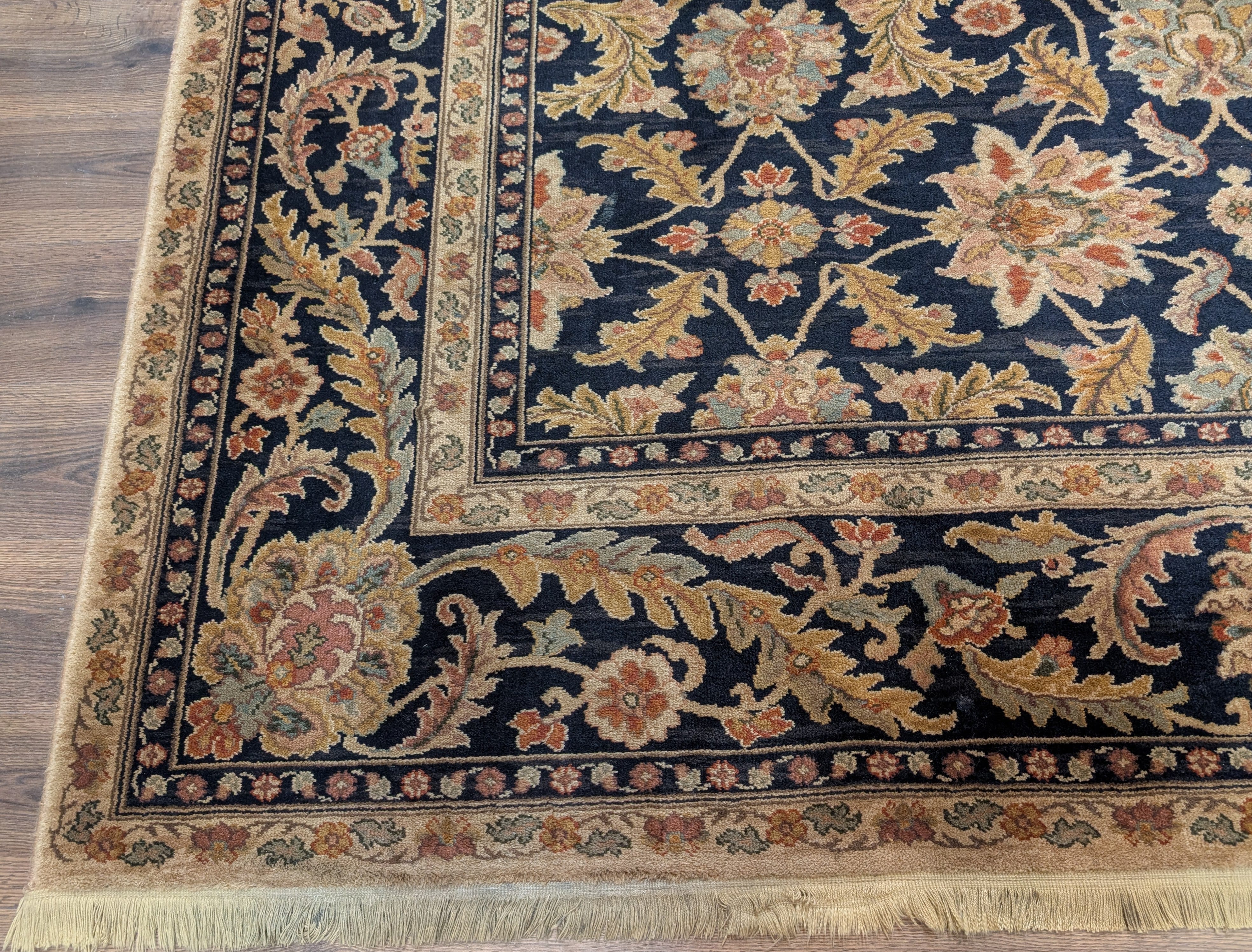 Karastan Rug 8.8 x 10 Antique Legends Agra Black Wool Carpet - Jewel Rugs