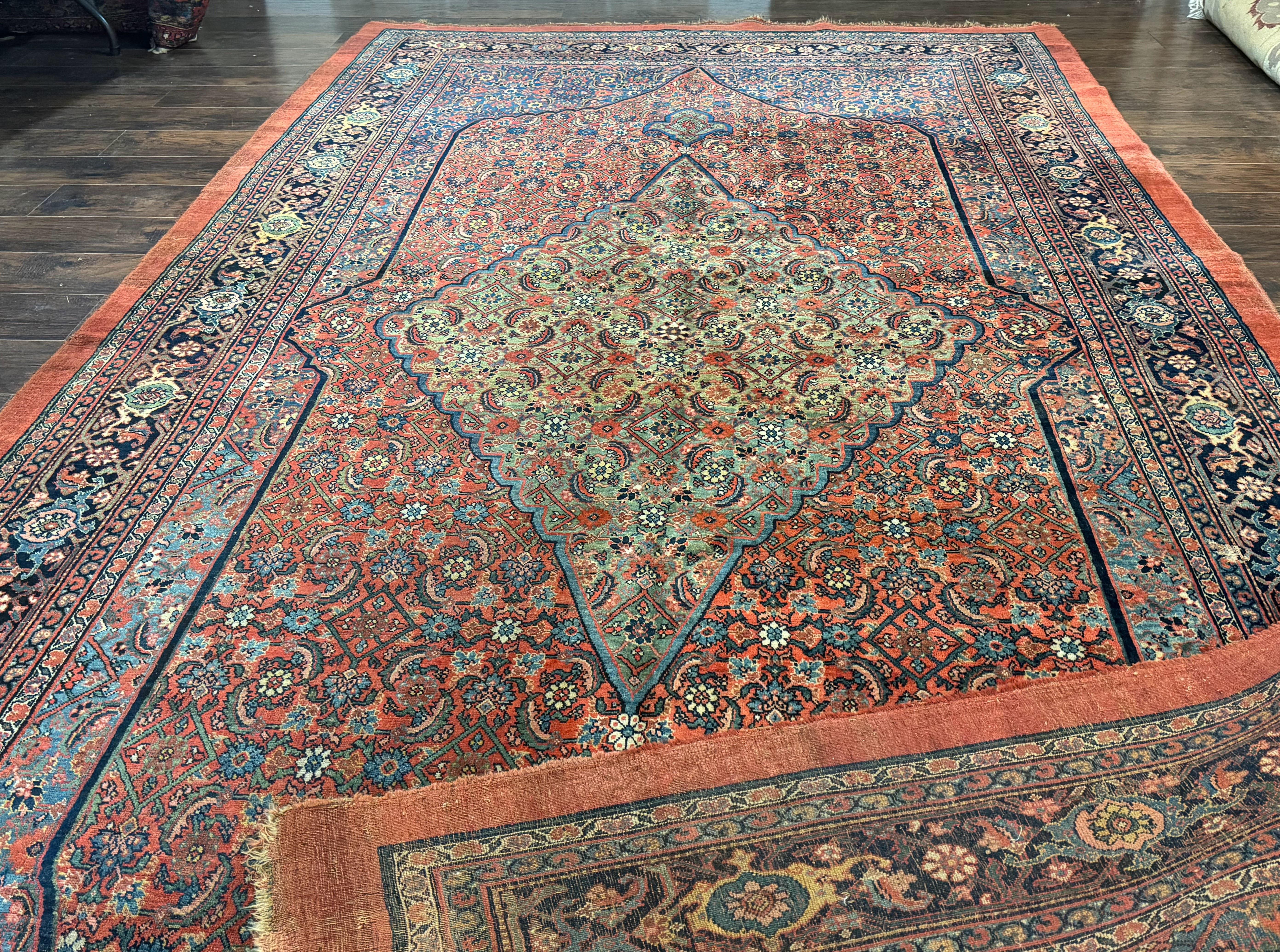 Antique Persian Bijar Rug 7x15 - Jewel Rugs