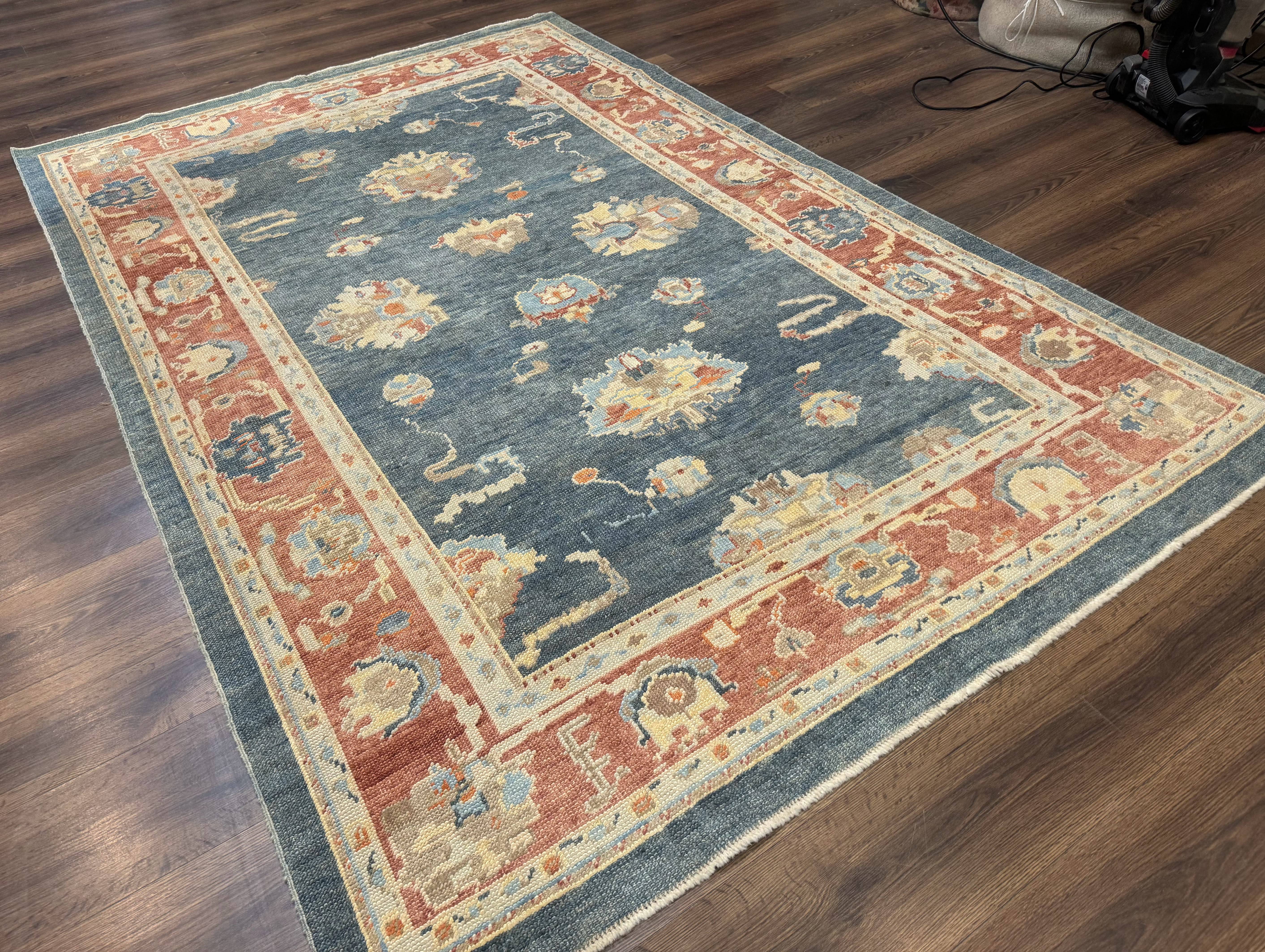 Turkish Oushak Rug 6x9, Sultanabad Carpet, Medium Size Oriental Rug - Jewel Rugs