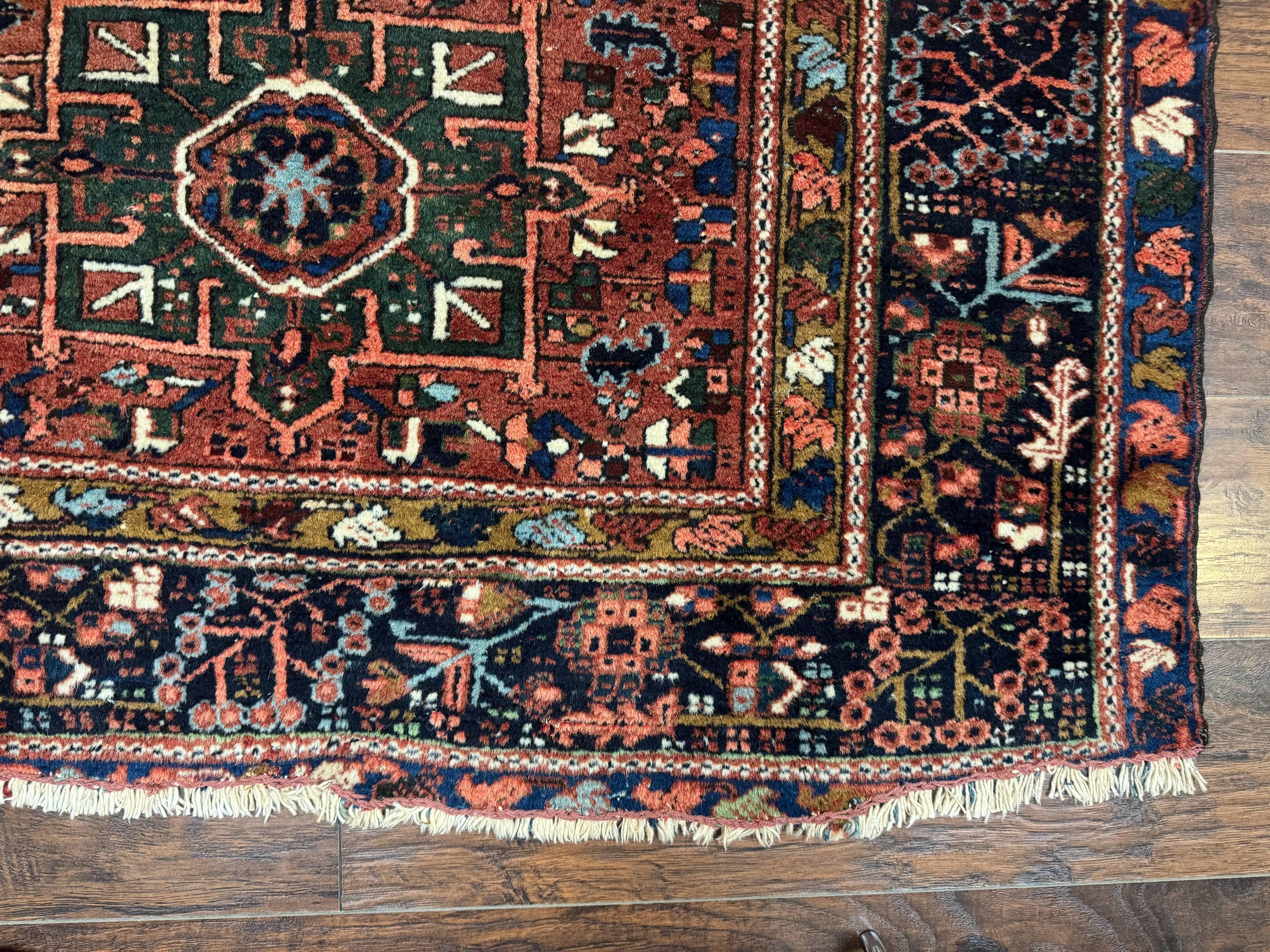 Antique Persian Karajeh Heriz Rug 5x6 - Jewel Rugs