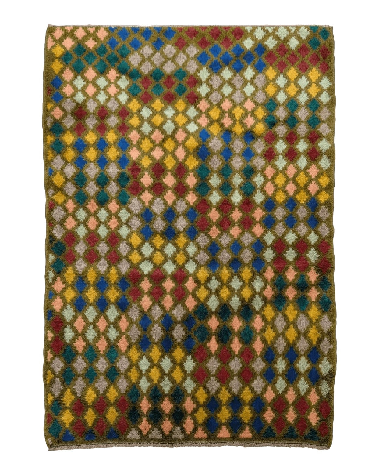 Afghan Balouch Rug 3x4, Multicolor, Hand Knotted, Wool Afghanistan 3x4.3 - 2507L025