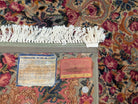Antique Karastan Red Medallion Kirman Rug 9x12 #762, Wool USA 8' 8" x 12' in Red and Cream, Gray, Multicolor - 2603L087