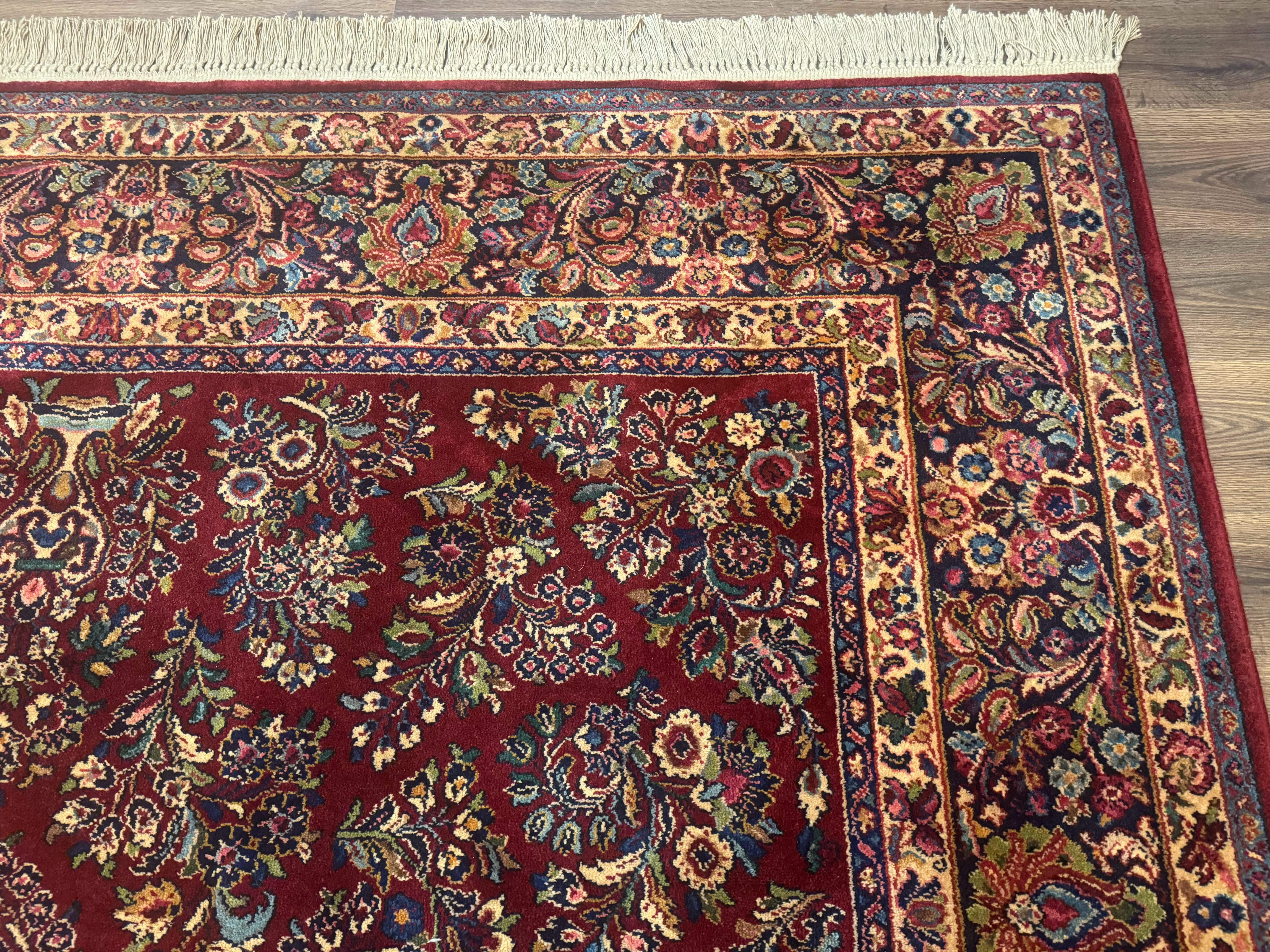 Karastan Rug 8.8 x 12 Red Sarouk #785 - Jewel Rugs