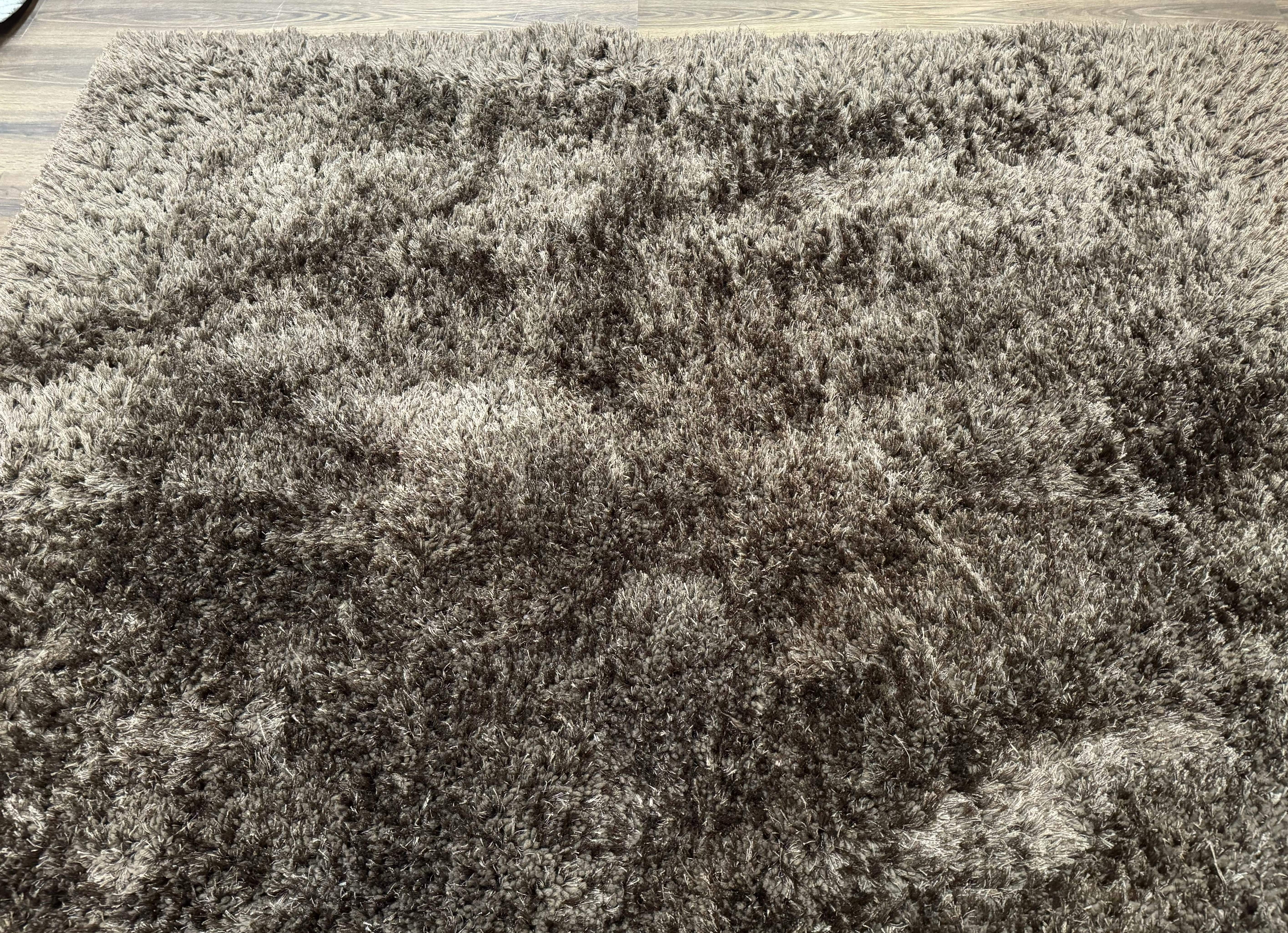 Brown Shag Rug 8x11, Modern Contemporary Area Rug - Jewel Rugs