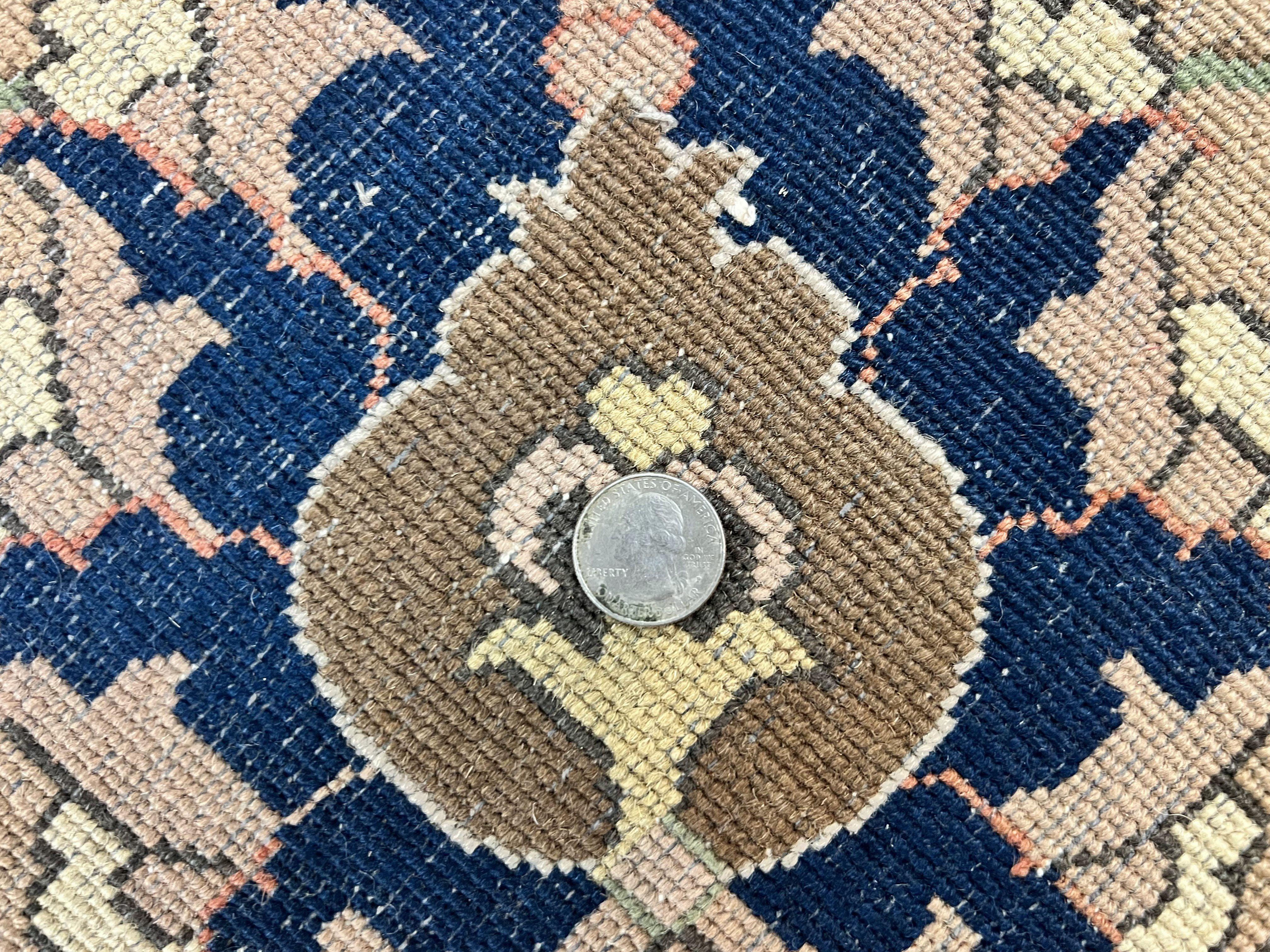 Indian Agra Rug 8x10, Wool Vintage Handmade Carpet, Gray Brown - Jewel Rugs