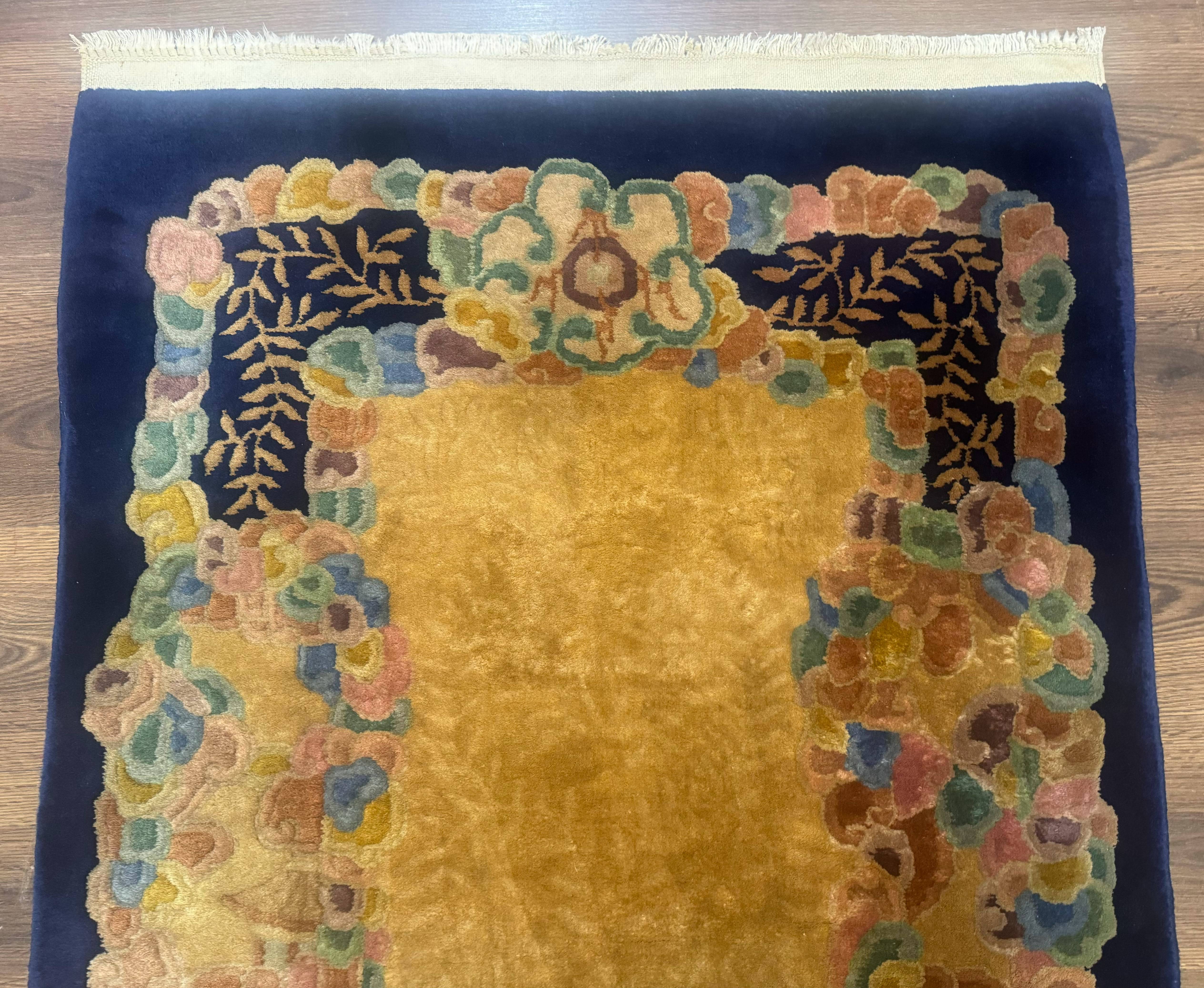 Chinese Wool Rug 3x5, Vintage Carpet, Handmade - Jewel Rugs