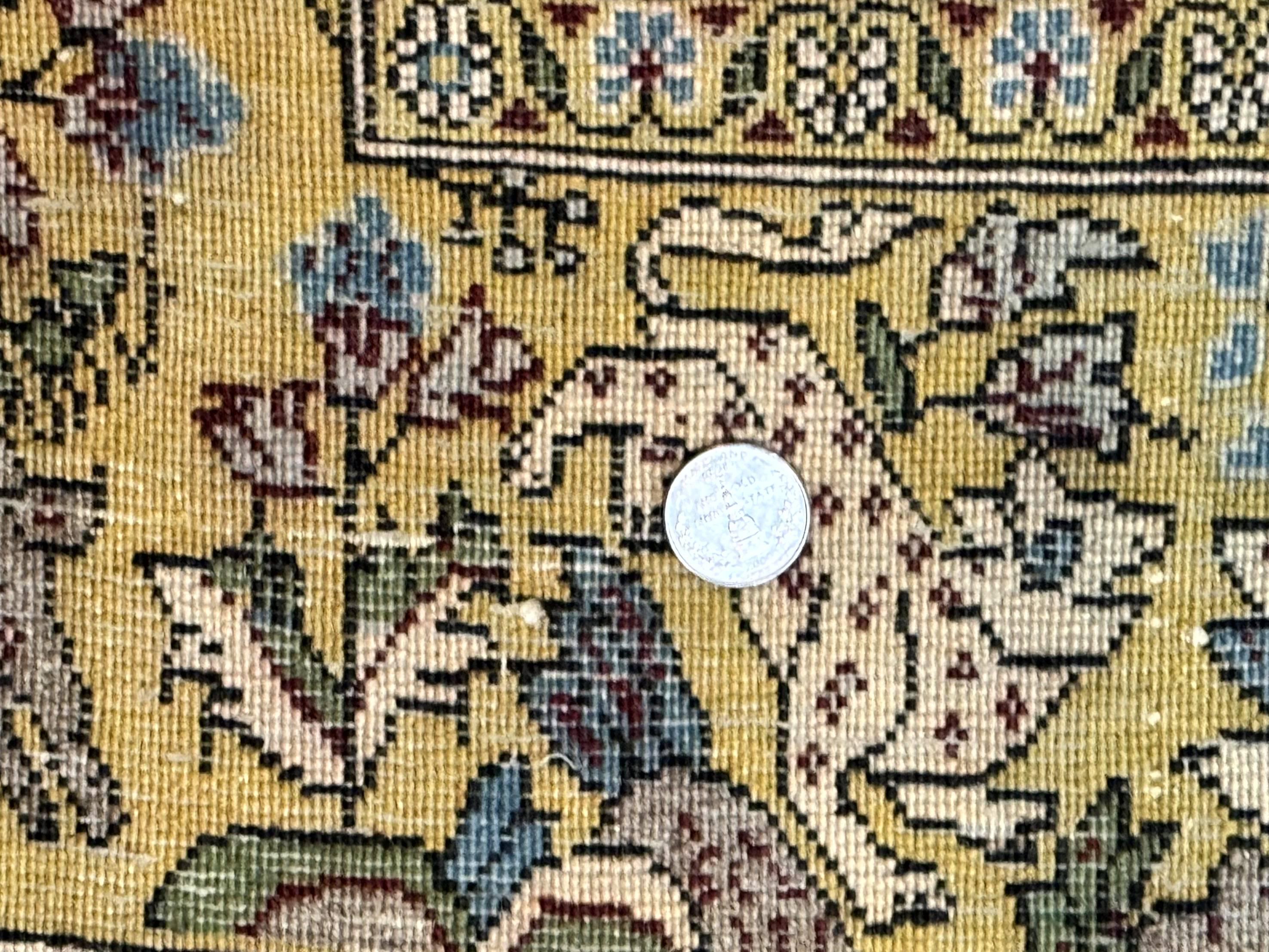 Persian Qum Tree of Life Rug 3.5 x 5.5, Animal Pictorials, Kork Wool with Silk Highlights - Jewel Rugs