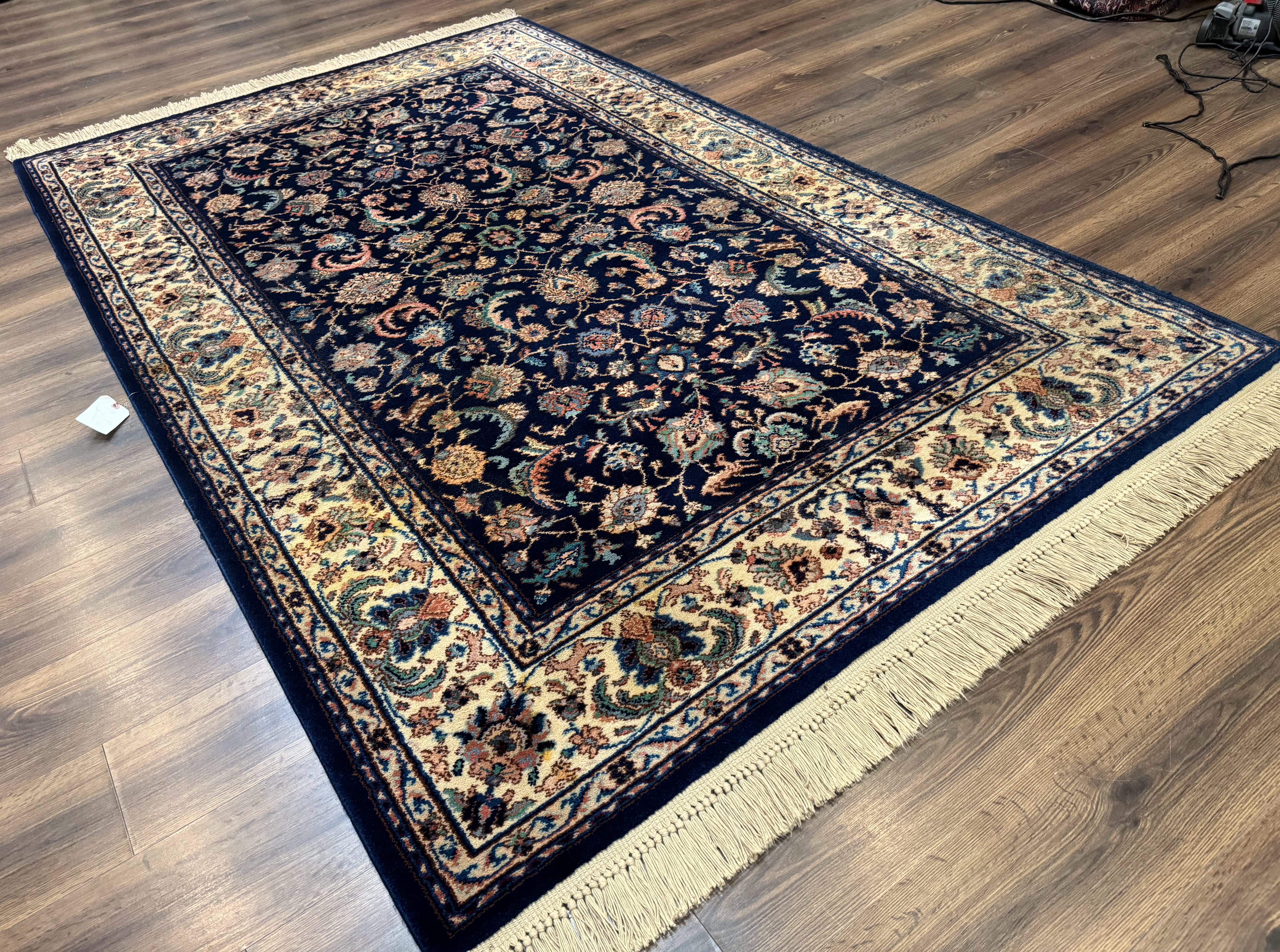 Karastan Rug #747, Indigo Ta'briz 5.9 x 9 - Jewel Rugs