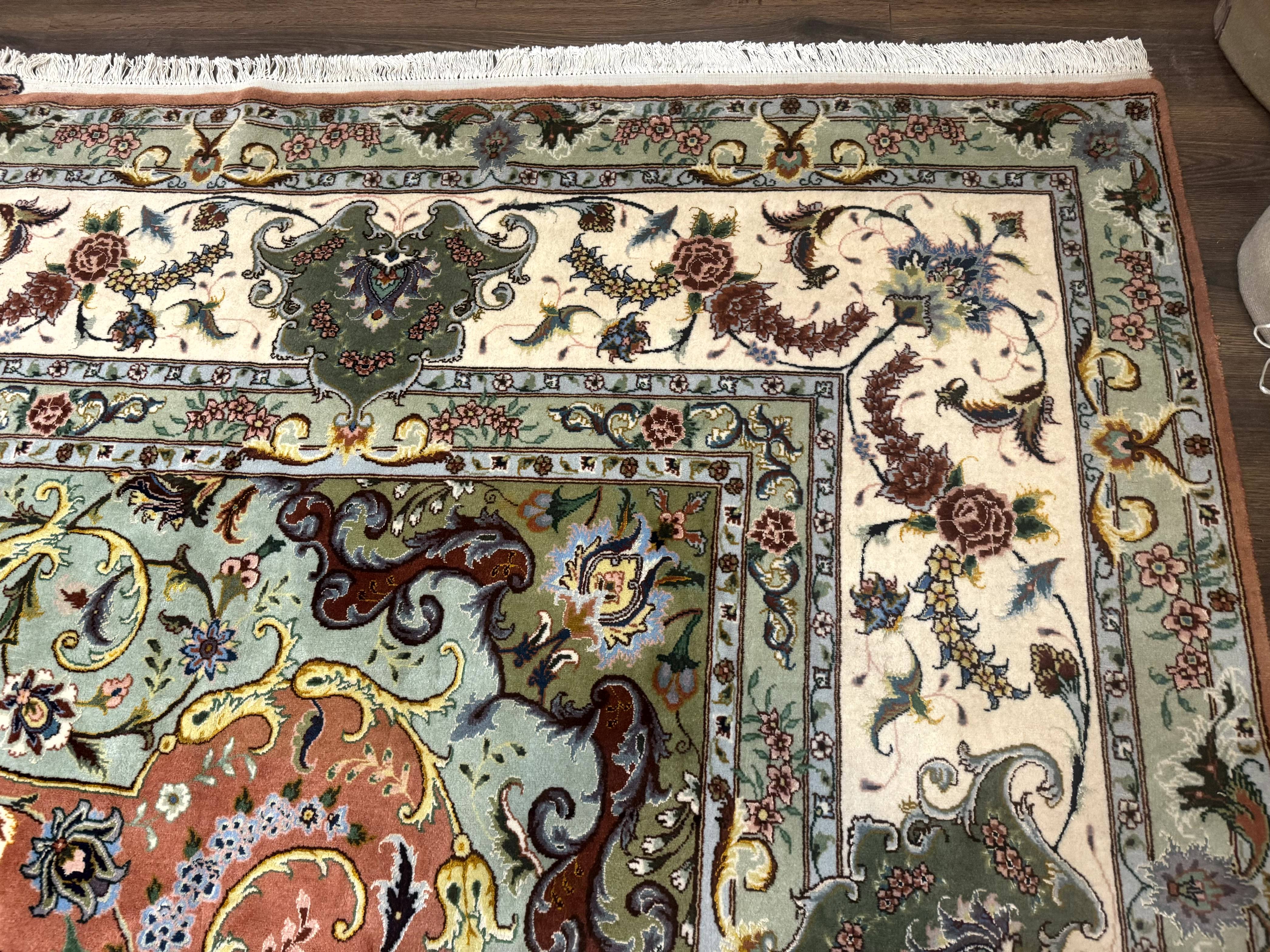 Palace Size Persian Tabriz Rug 12x17, Medallion Carpet, Fine 250 KPSI, Stunning - Jewel Rugs