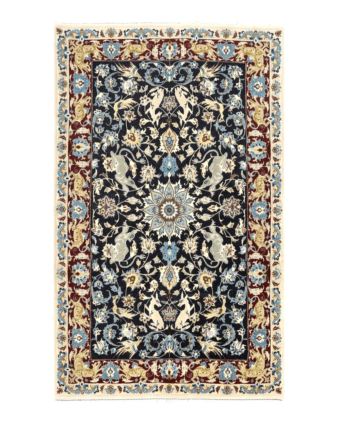 イラン、シルクラグ/サイズ:42x100cm....ir35. Isfahan Rugs – Fine Persian Carpets – Jewel Rugs