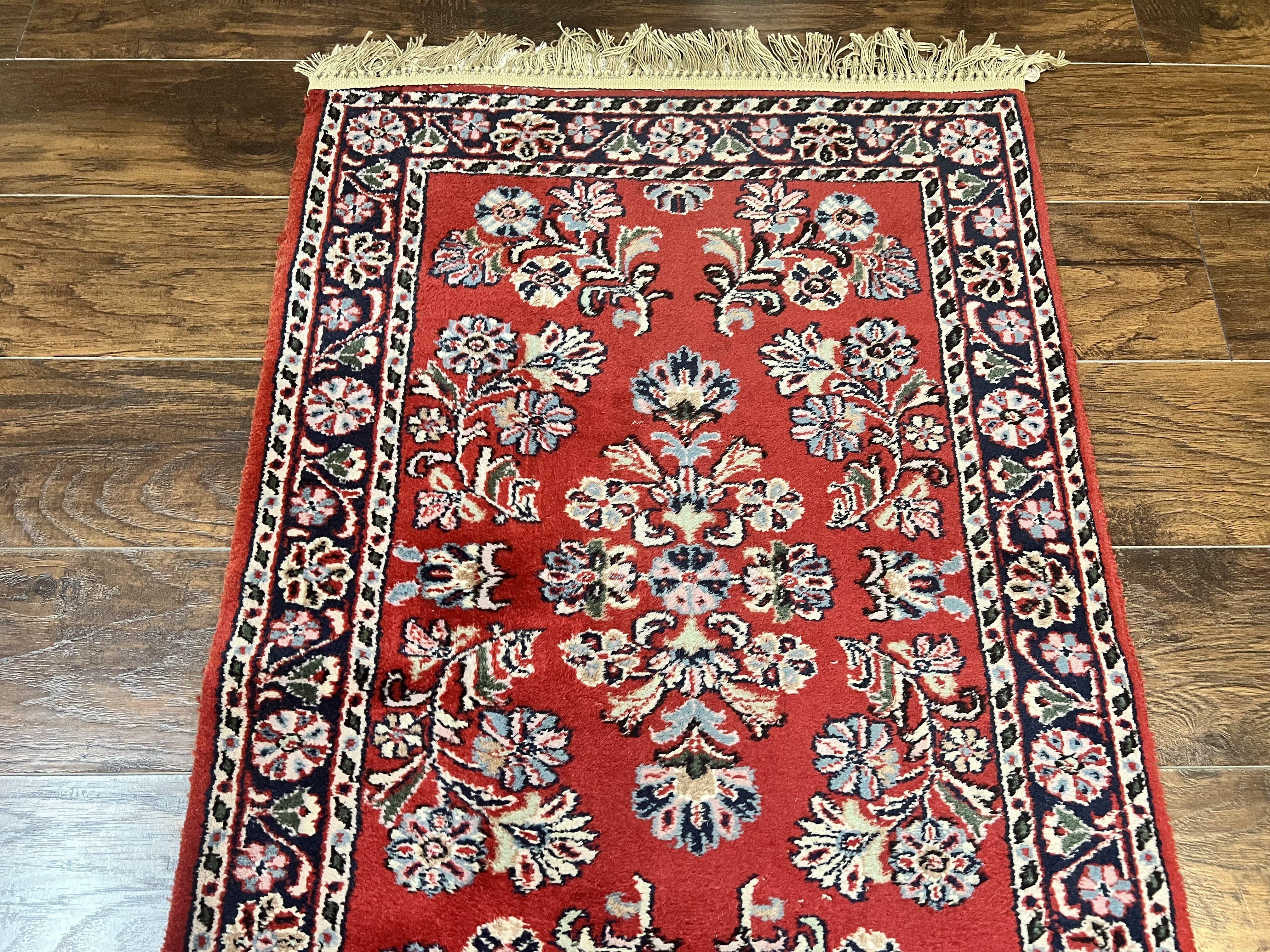 Persian Runner Rug 2.7 x 16, Sarouk Runner, Red - Jewel Rugs