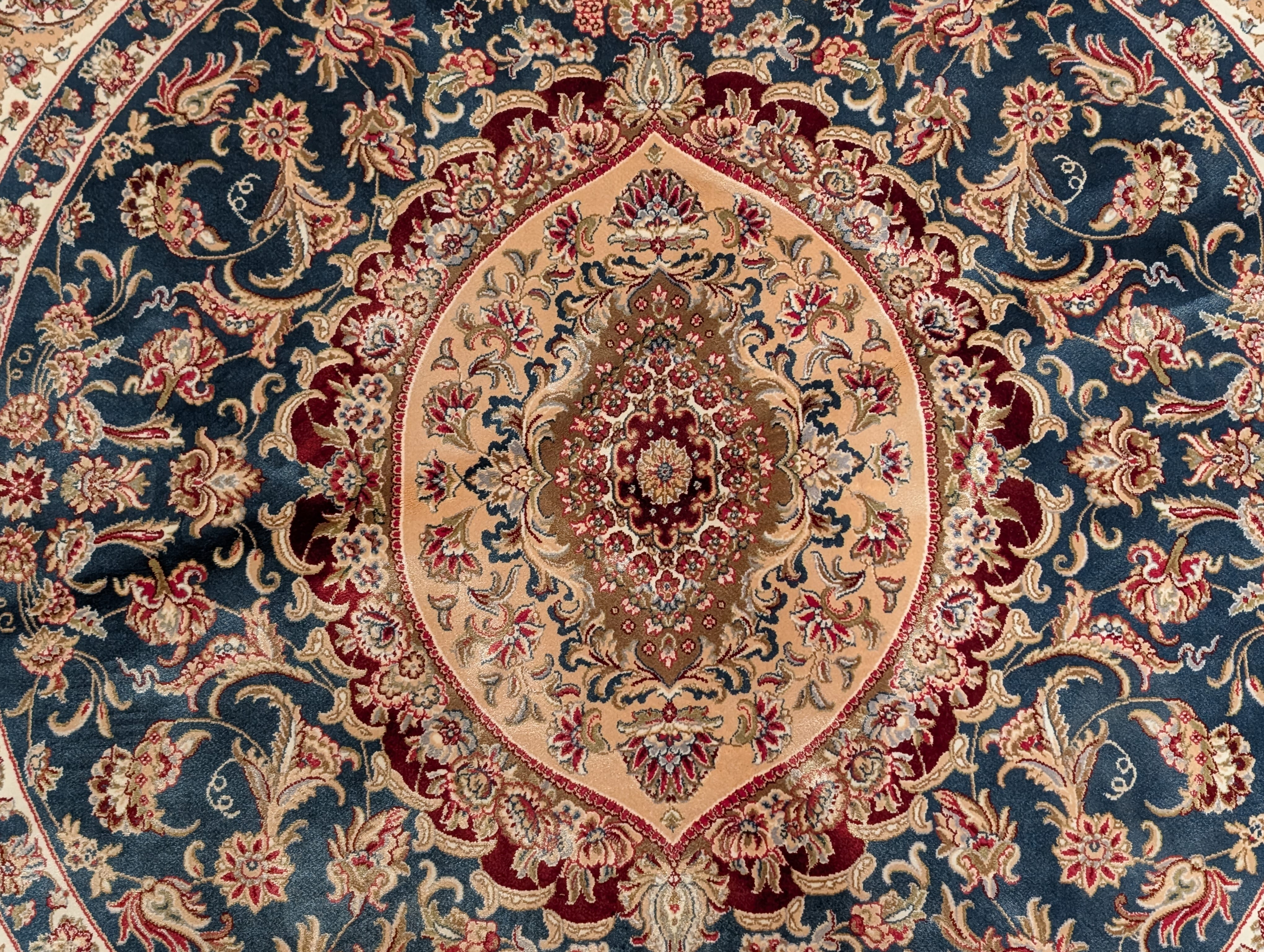 Round Silk Rug 5x5, Silk Oriental Carpet, New, Turkish Silk Rug, Bamboo Silk - Jewel Rugs