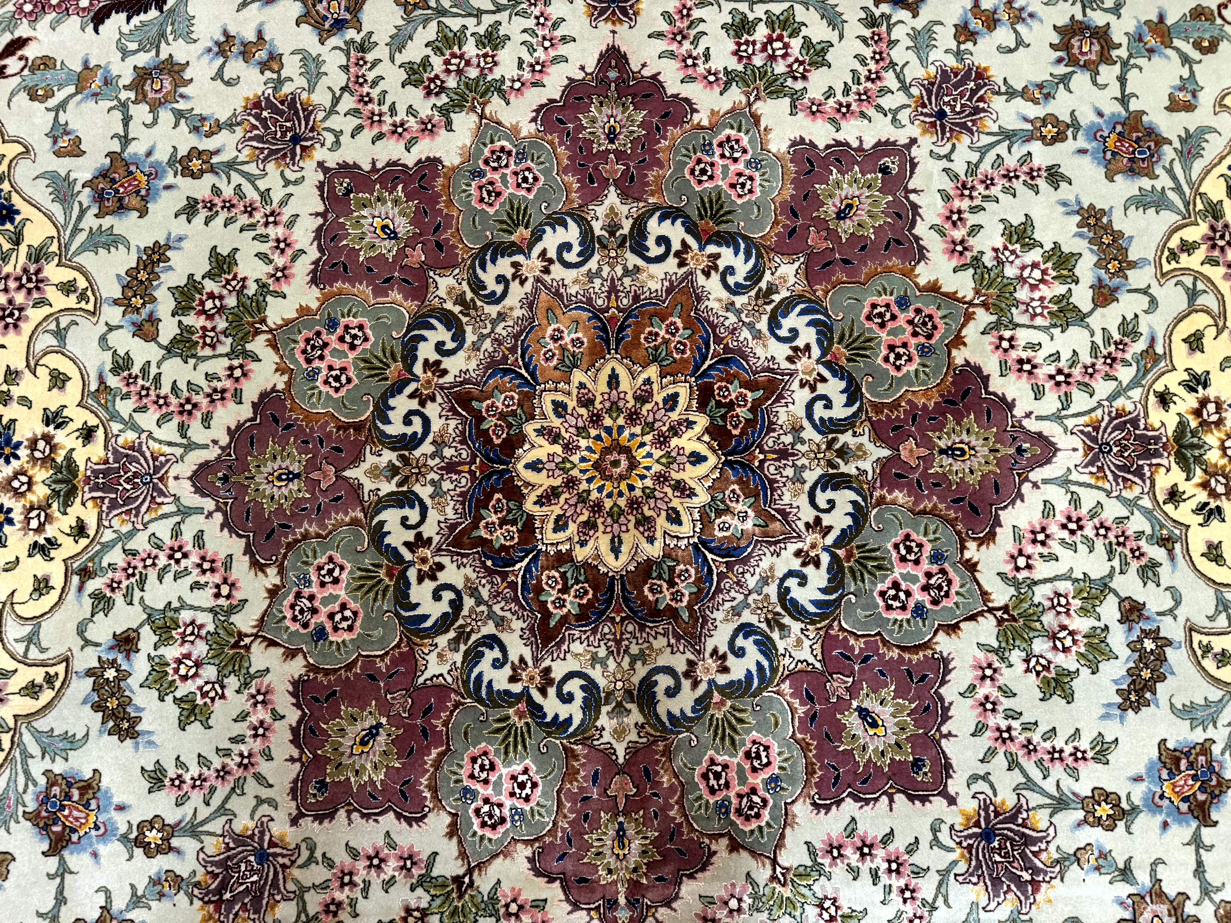 Marvelous Persian Tabriz Rug 10x13, Very Fine 380 KPSI - Jewel Rugs