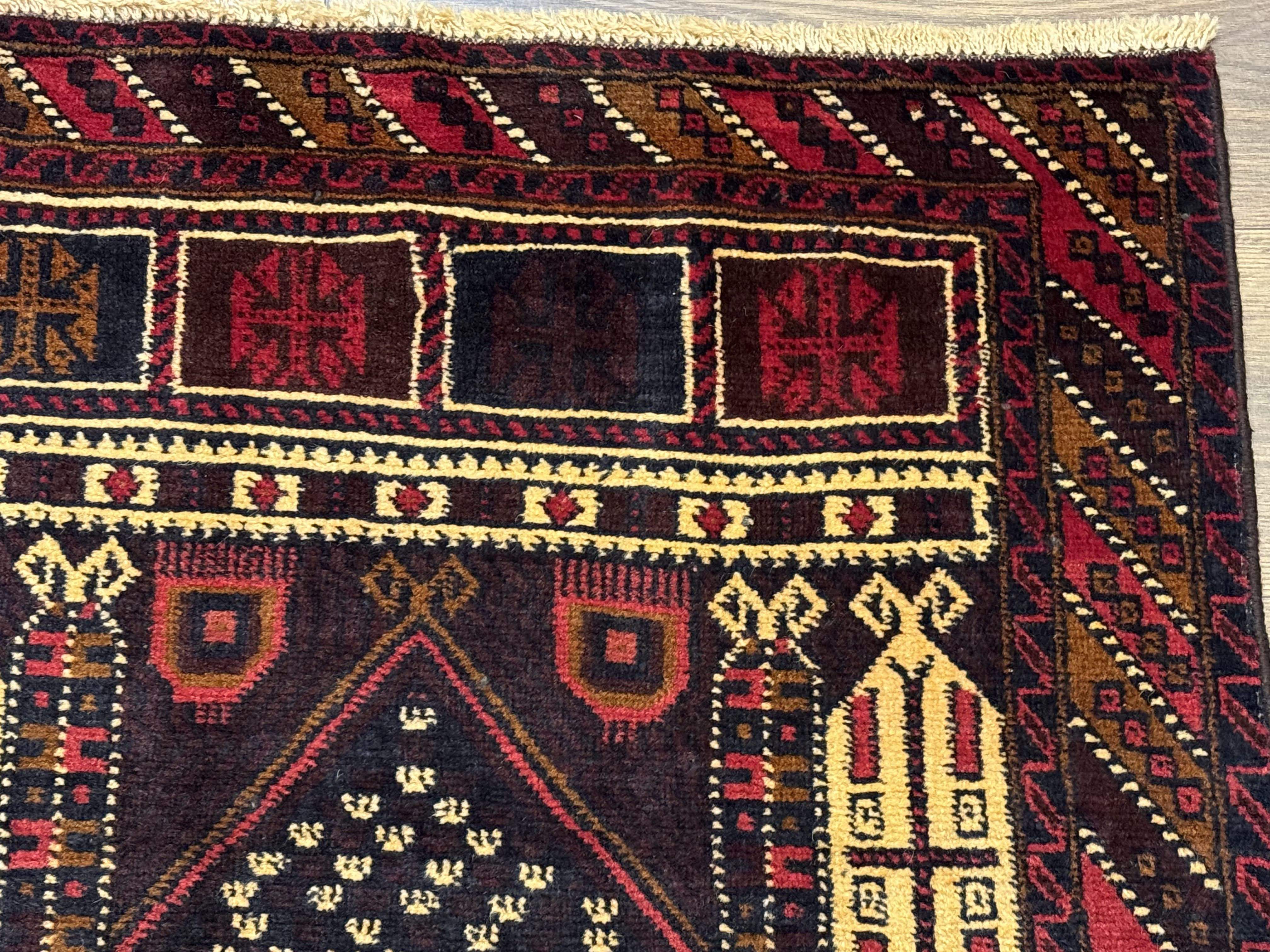 Persian Baluchi Prayer Rug 3x5 - Jewel Rugs