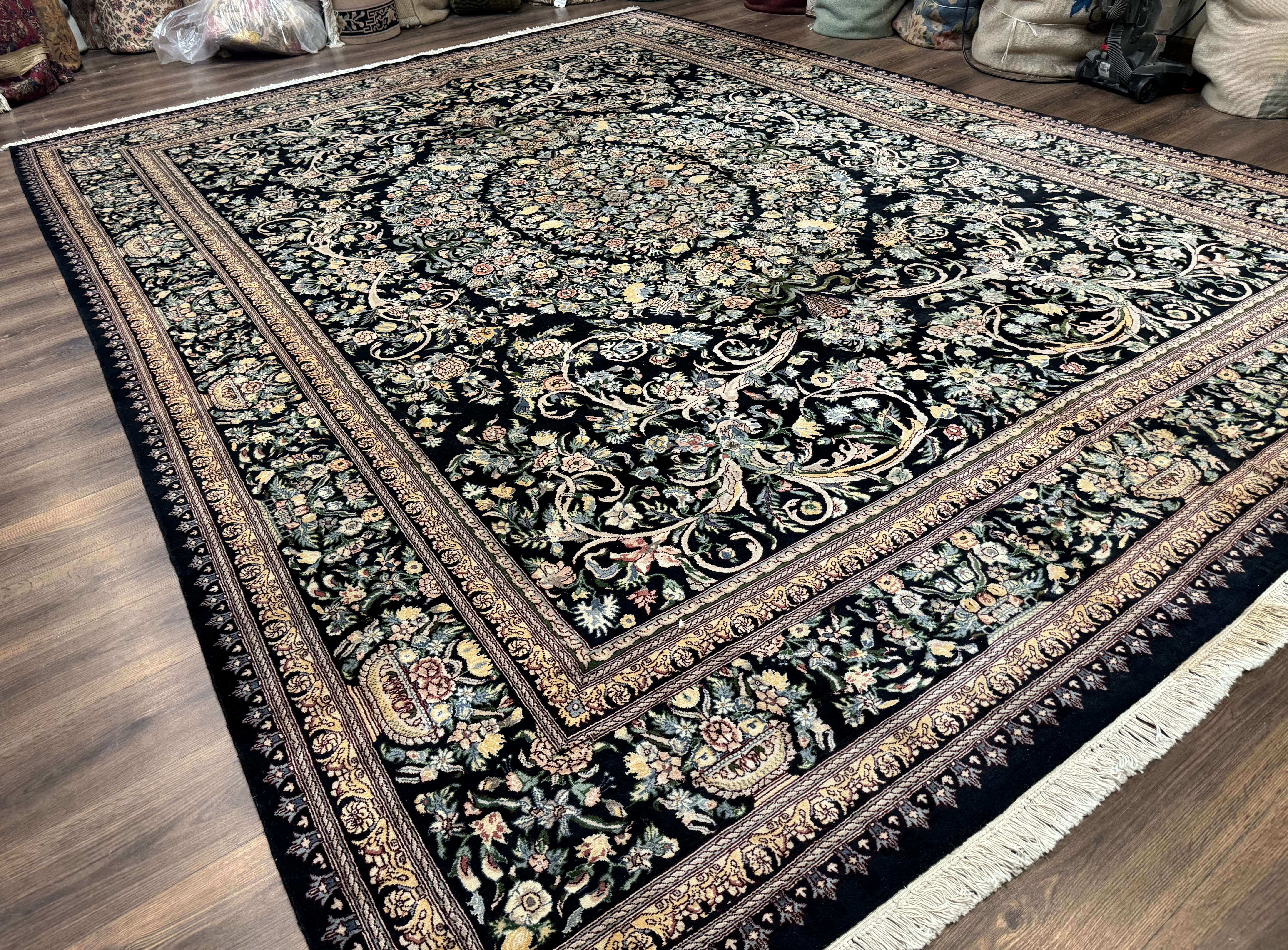 Pak Persian Rug 10x14, Elegant Floral Carpet, Fine 225 KPSI - Jewel Rugs