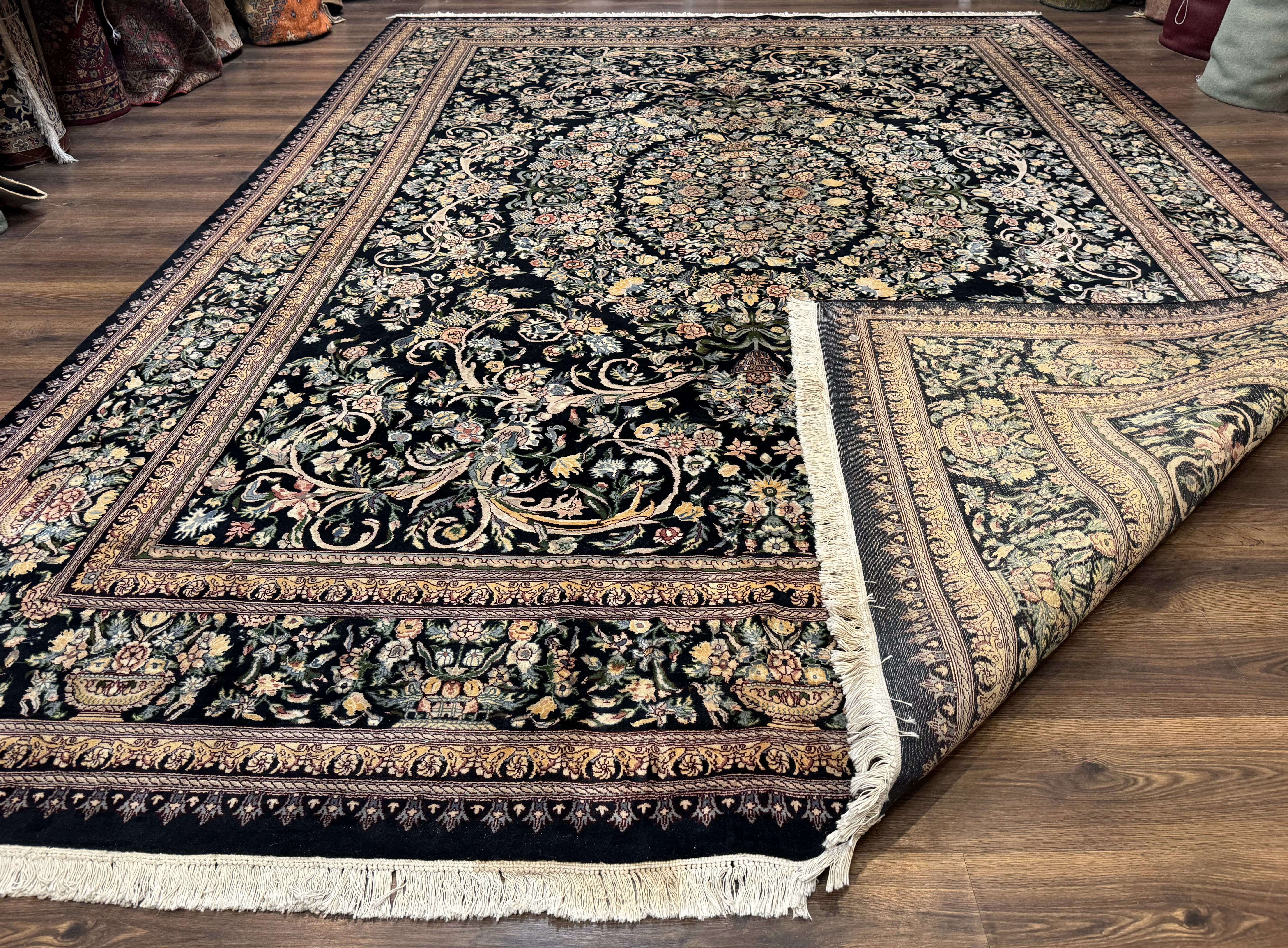 Pak Persian Rug 10x14, Elegant Floral Carpet, Fine 225 KPSI - Jewel Rugs