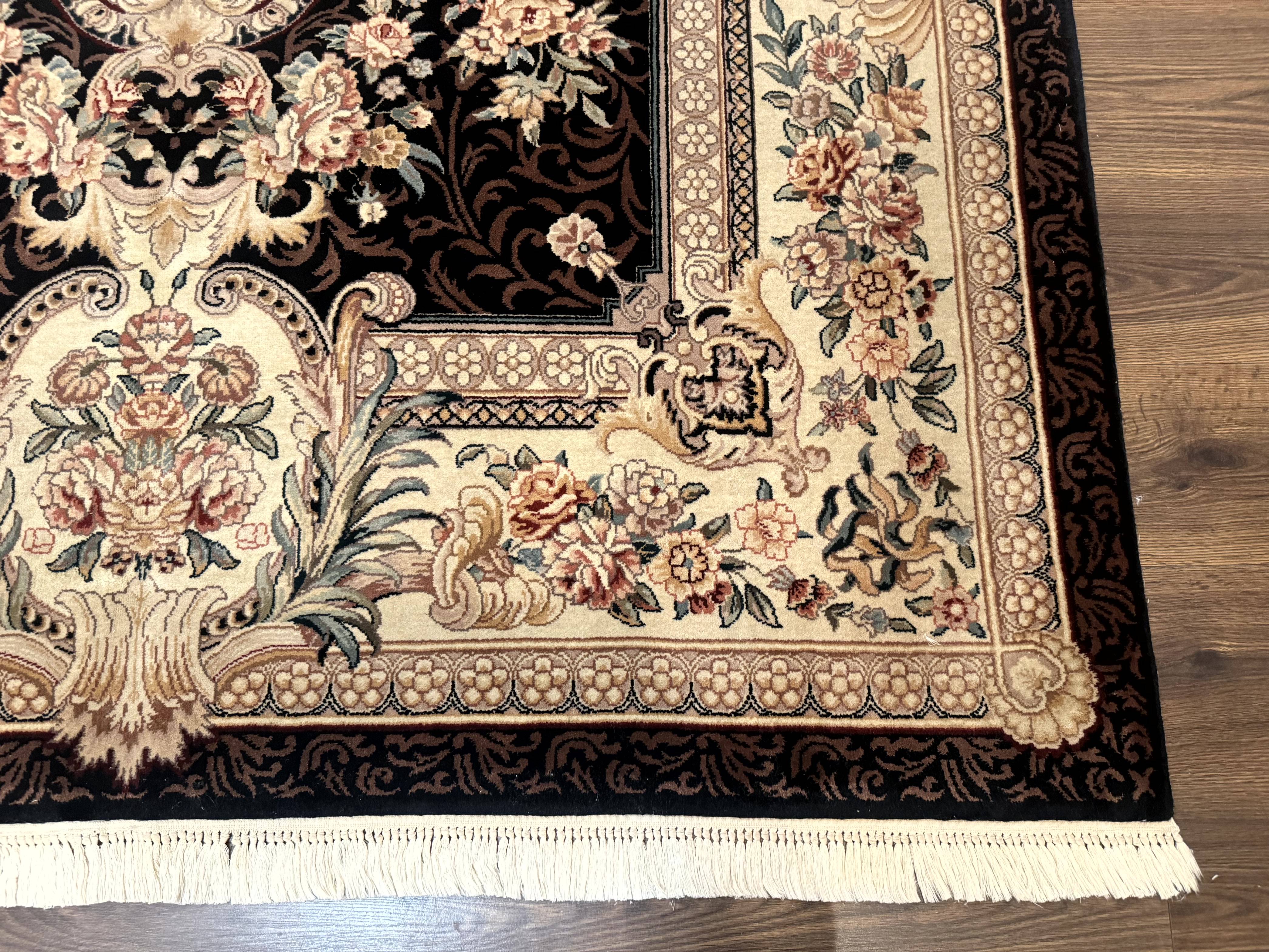 Aubusson Rug 6x9, European Design, Fine 170 KPSI, Elegant Carpet - Jewel Rugs