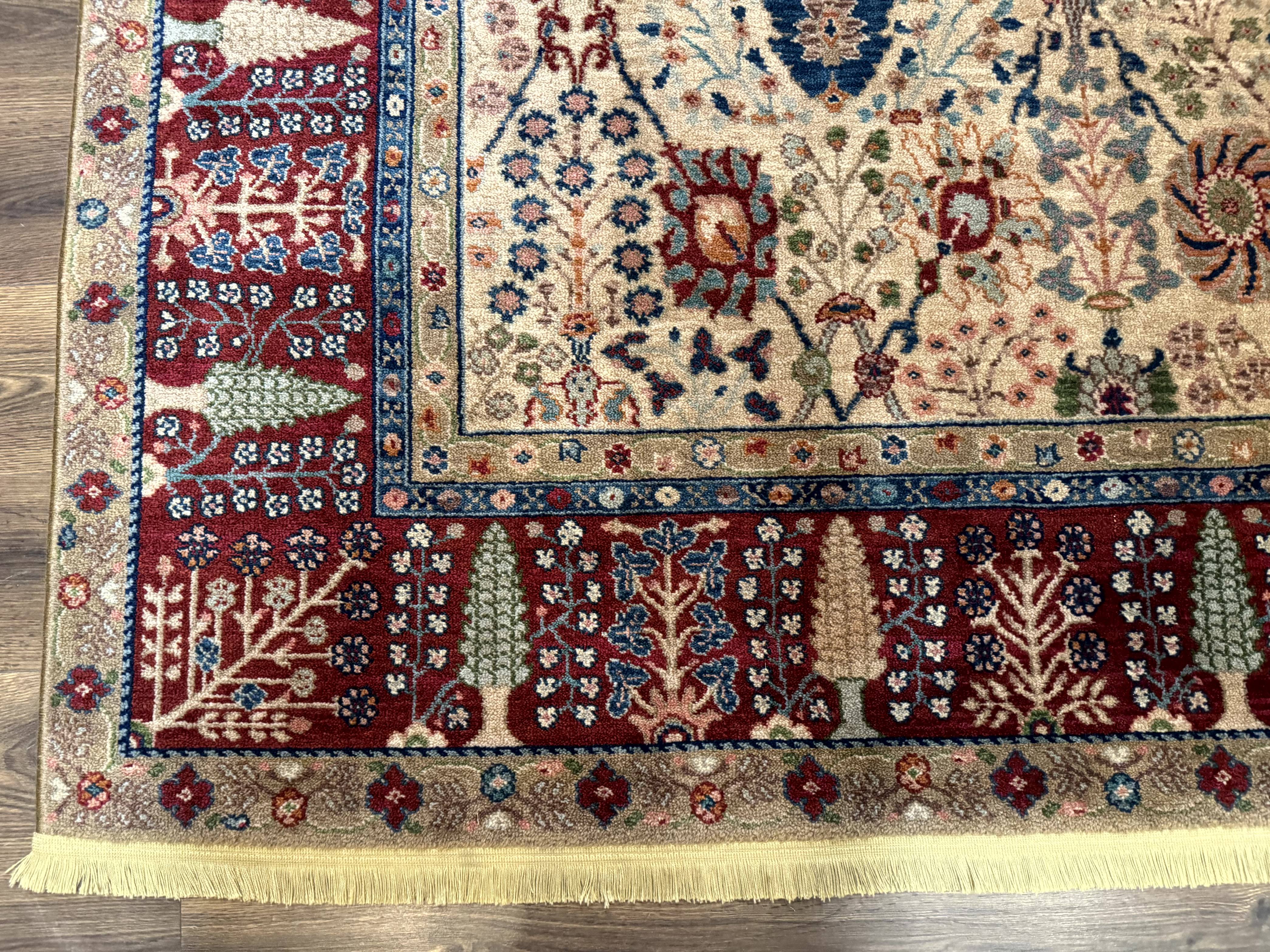 8.8 x 12 Karastan Samovar Teawash Rug #900-901, Persian Vase, Wool, Vintage - Jewel Rugs