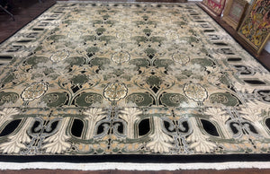 Palace Size Pakistani Handmade Wool Rug 12x15