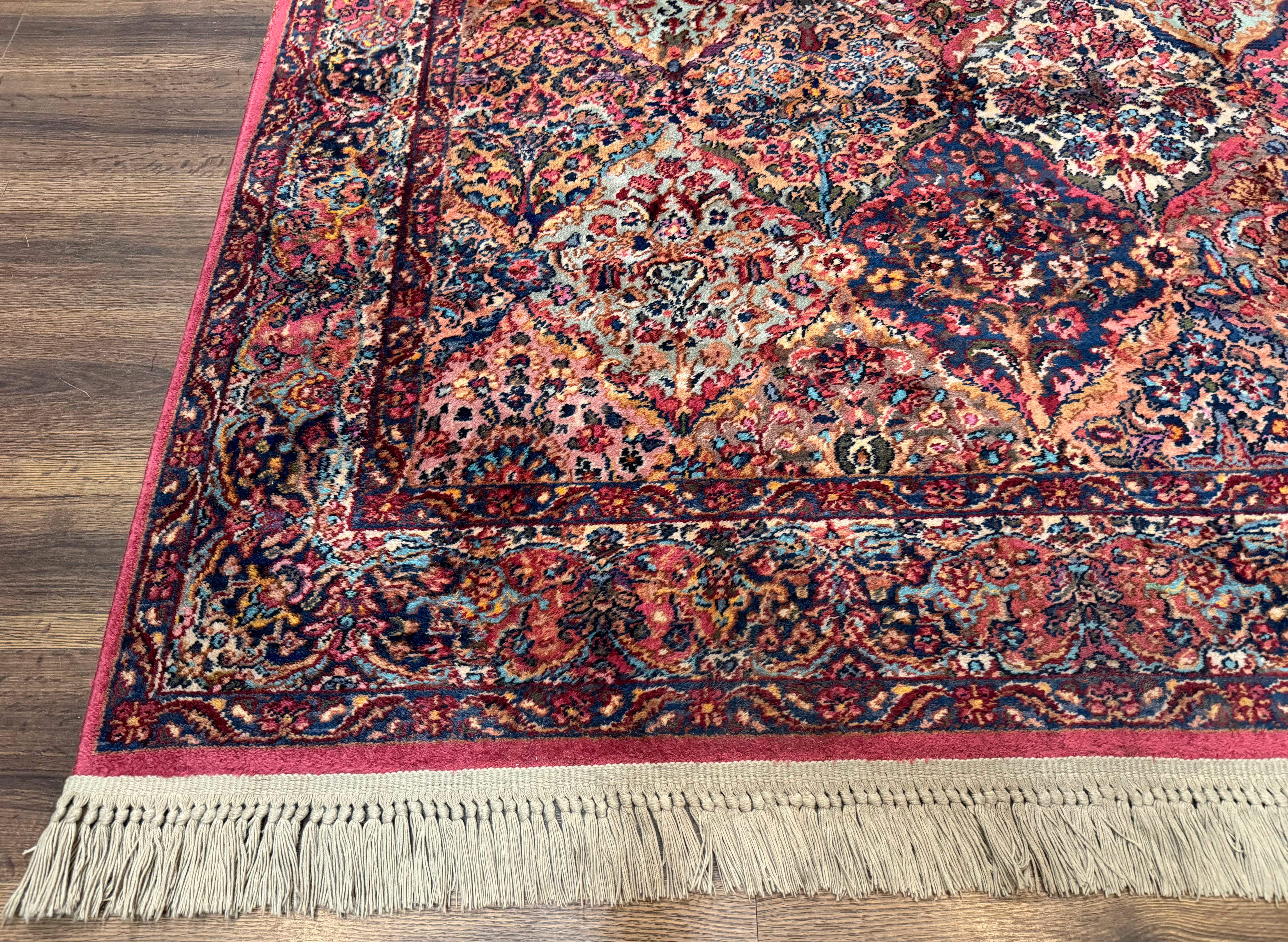 5.9 x 9 Karastan Rug Multicolor Panel Kirman #717, Original 700 Series, Wool - Jewel Rugs