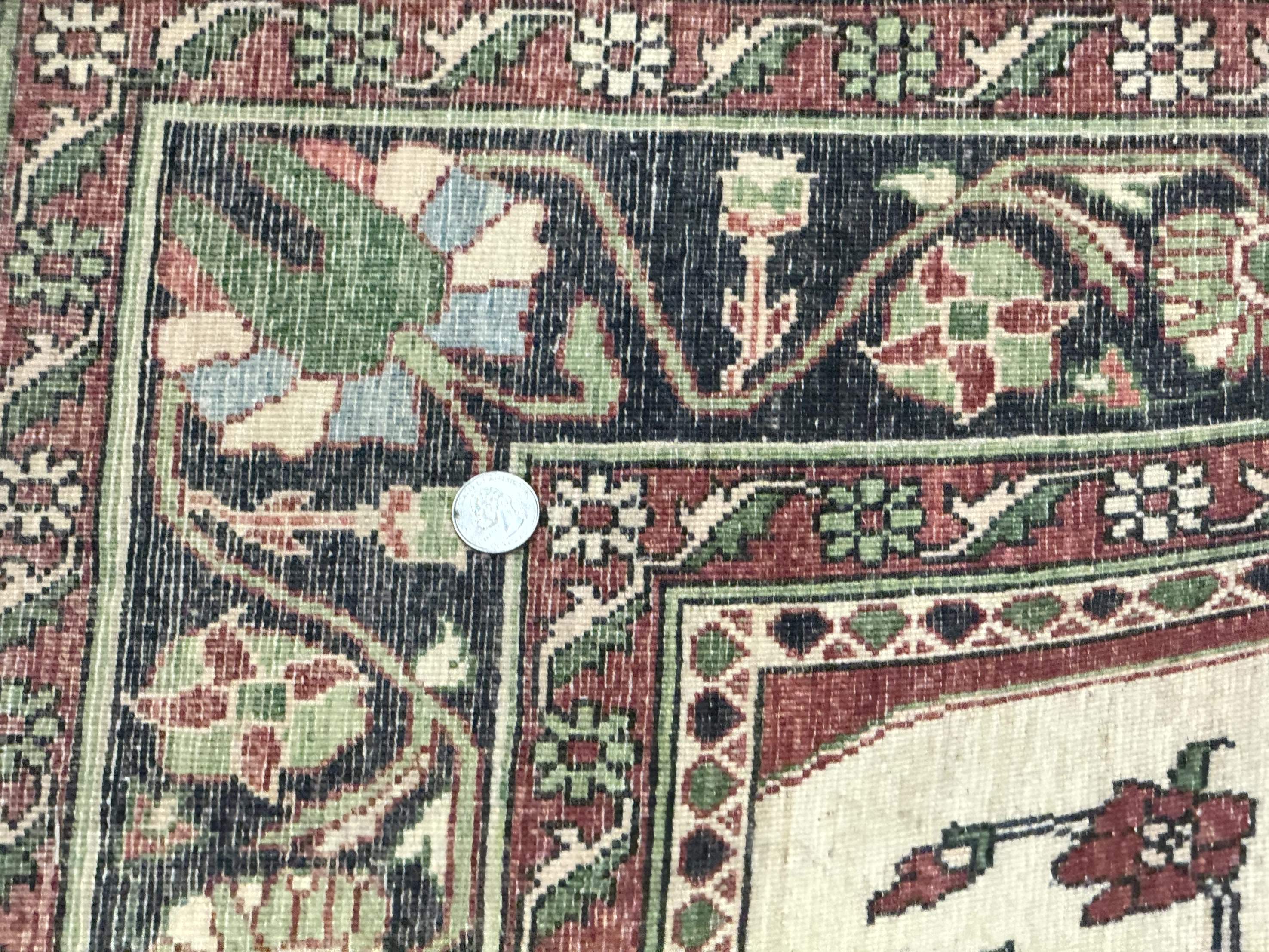 Persian Sarouk Rug 5x7 – Tree of Life Prayer Rug, Persian Vase Design - Jewel Rugs