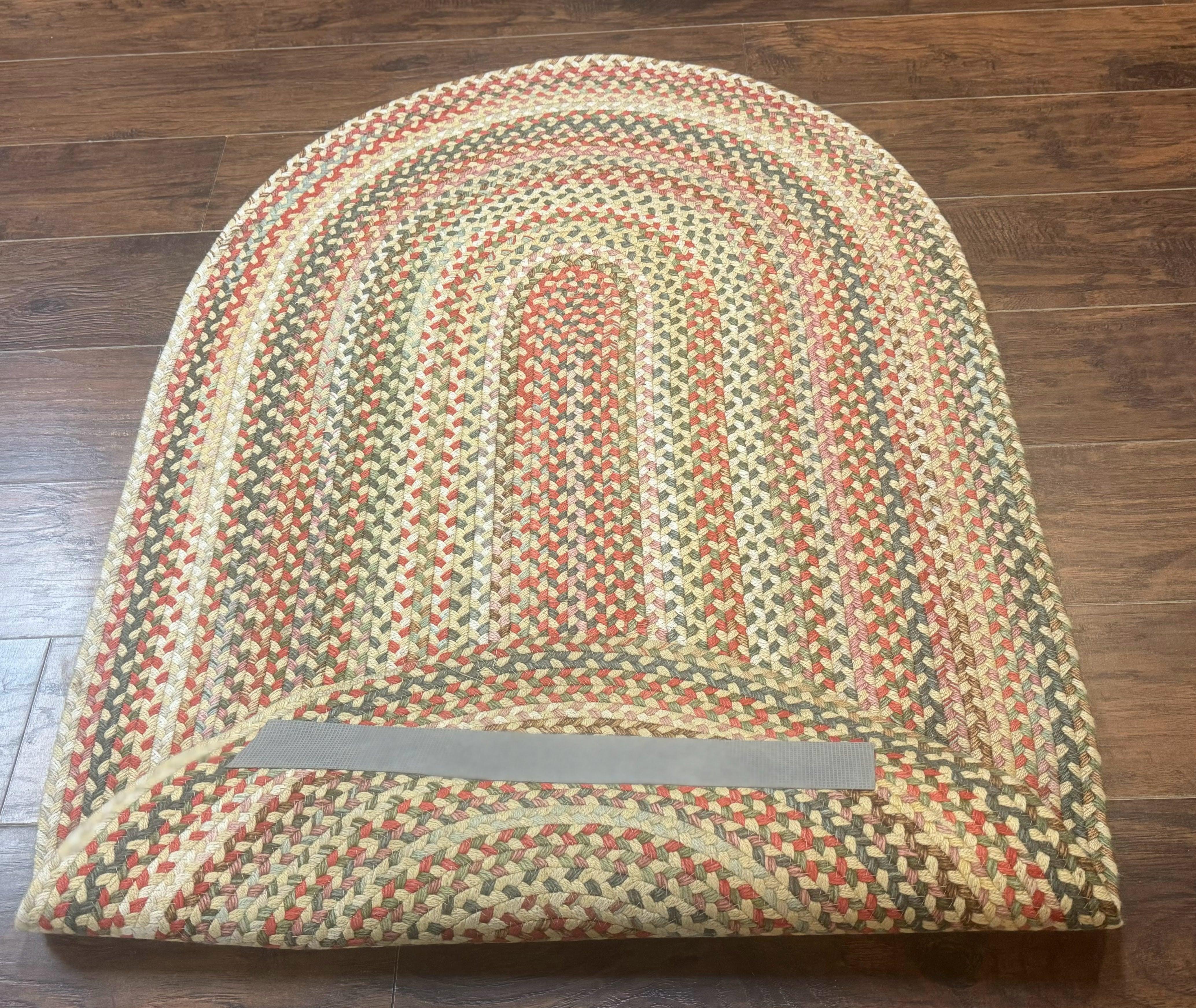 Braided American Oval Rug 3x5, Multicolor, Hand Braided - Jewel Rugs