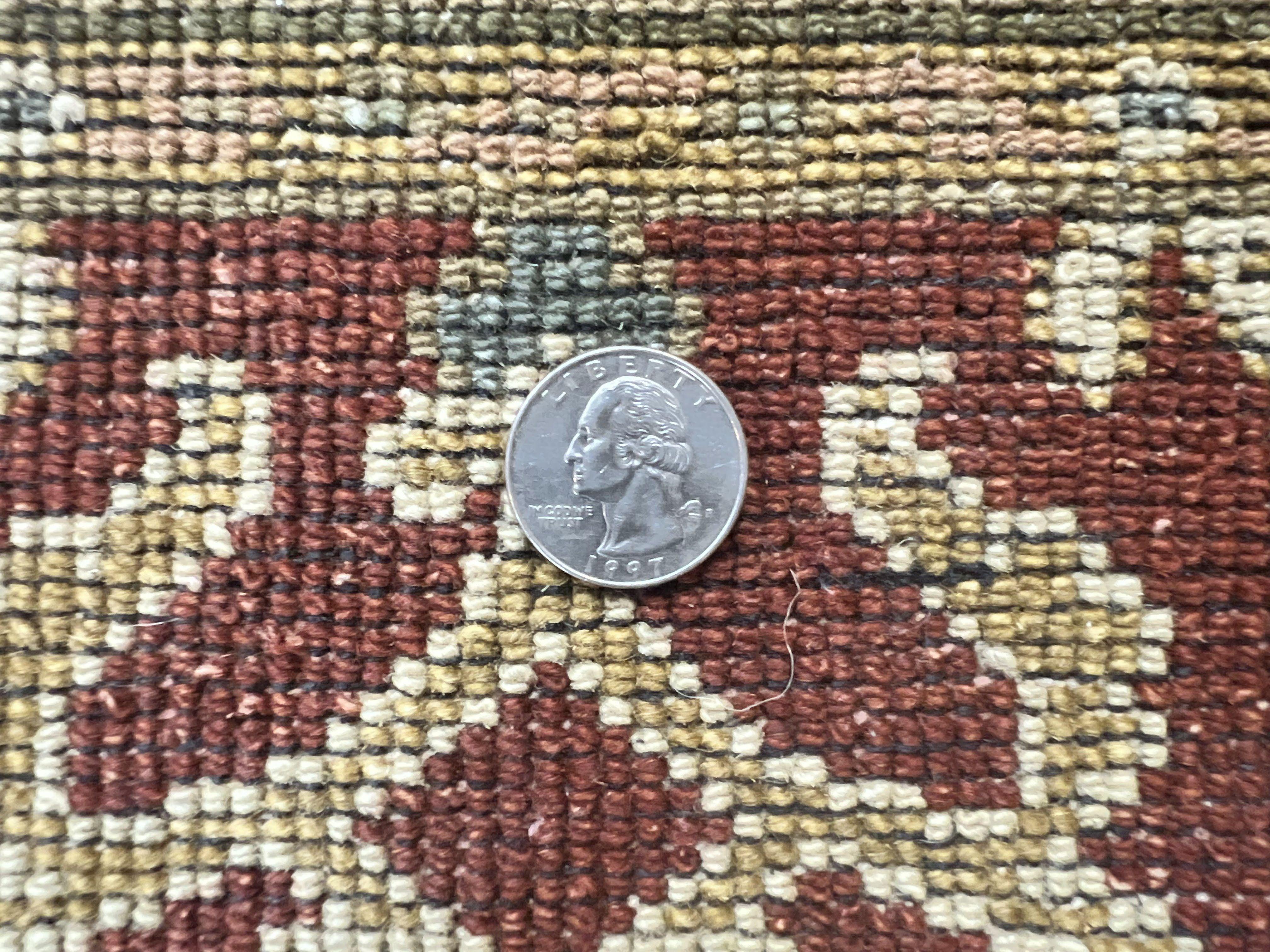 Pakistani Chobi Runner Rug 2.6 x 8, Pak Persian Oriental Rug for Hallway, Maroon Tan-Gold, Handmade Wool 8ft Runner for Hallway, Vintage Rug - Jewel Rugs