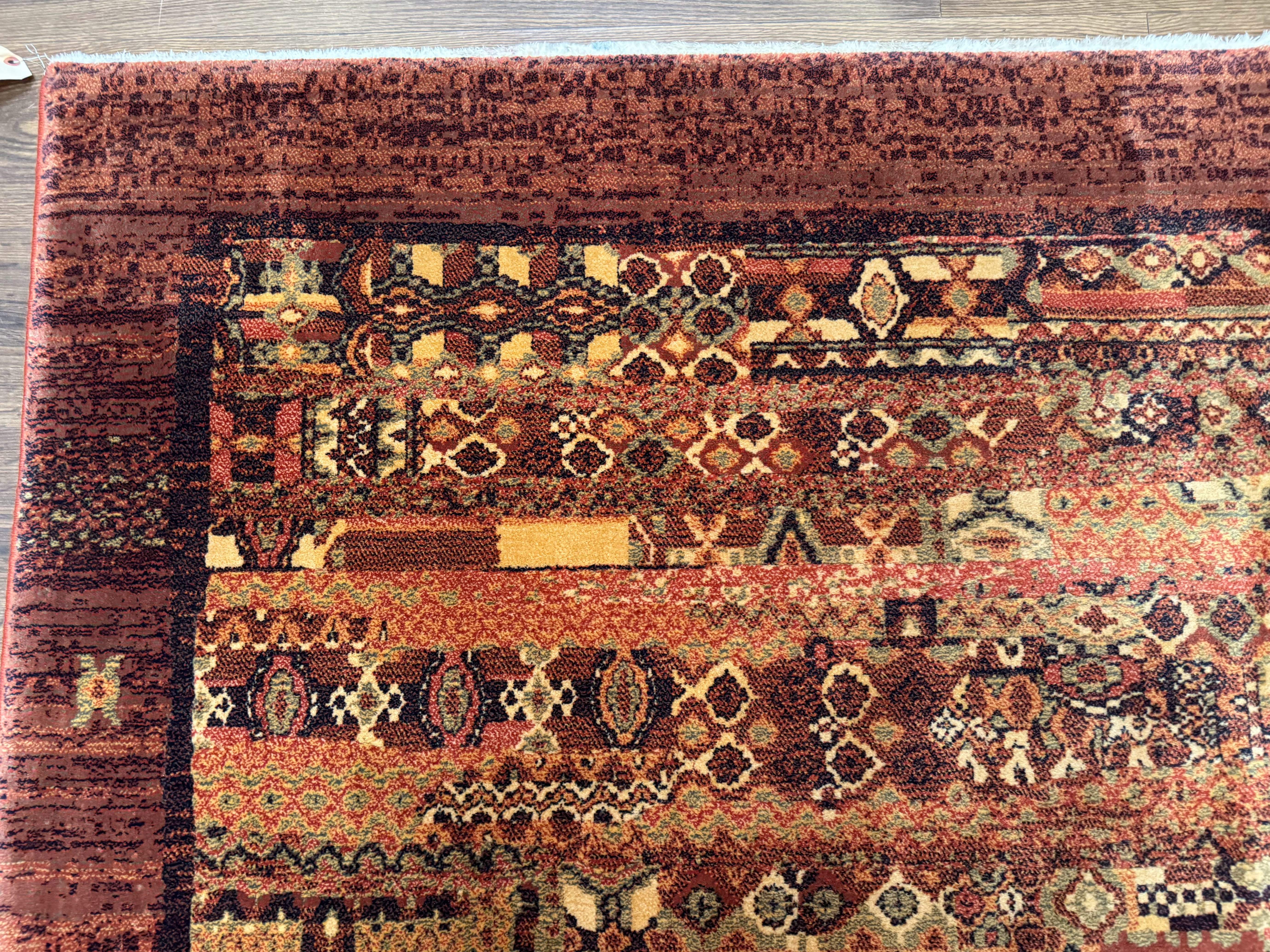 Couristan Rug 8x11 Brown Contemporary Wool Belgium Power Loomed Carpet - Jewel Rugs