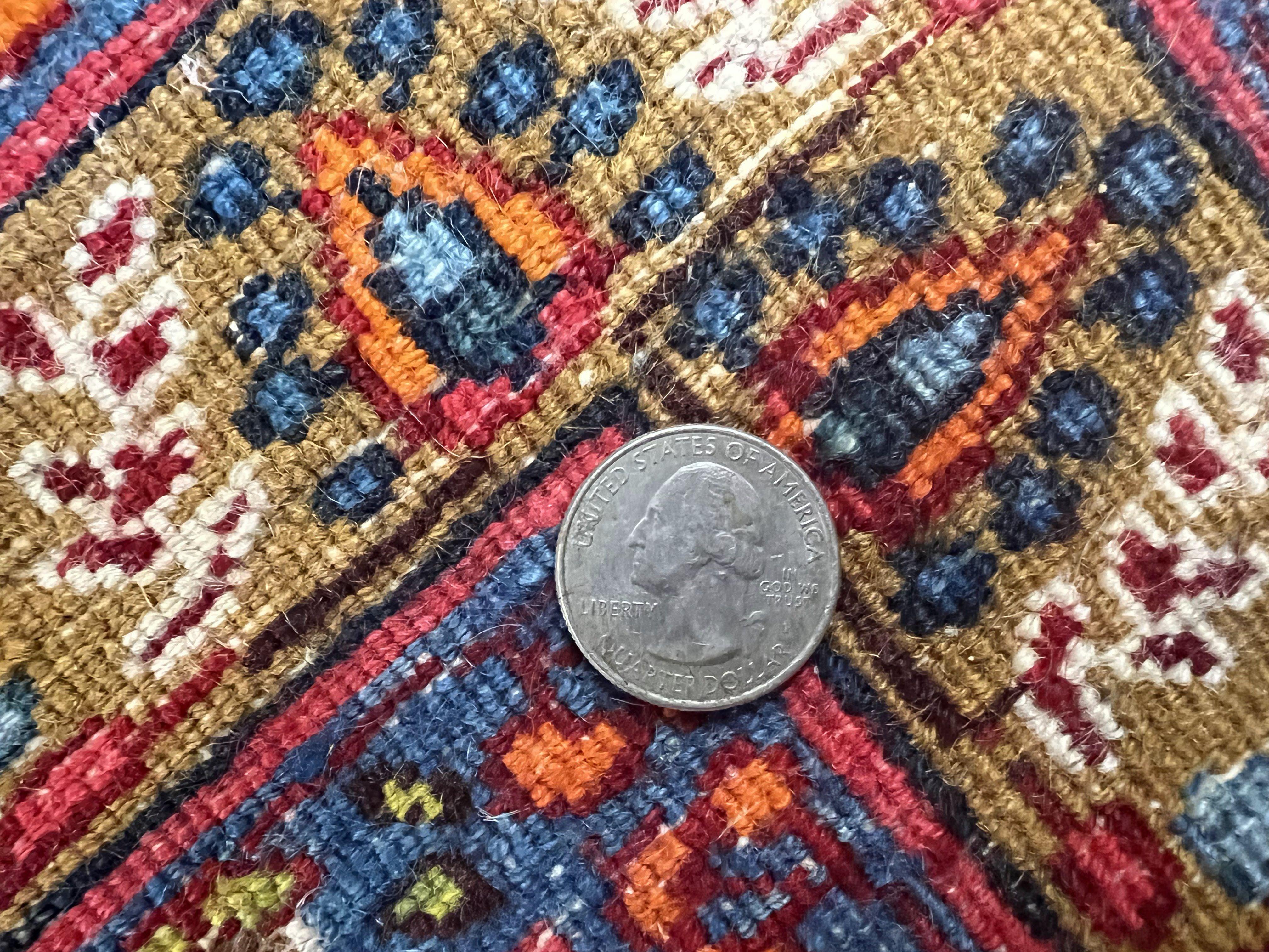 Persian Rug 4x6, Mashad Kashmar Rug, Boteh Paisley Design, Allover Repeated Pattern, Ivory Hand Knotted Vintage Semi Antique Persian Oriental Carpet - Jewel Rugs