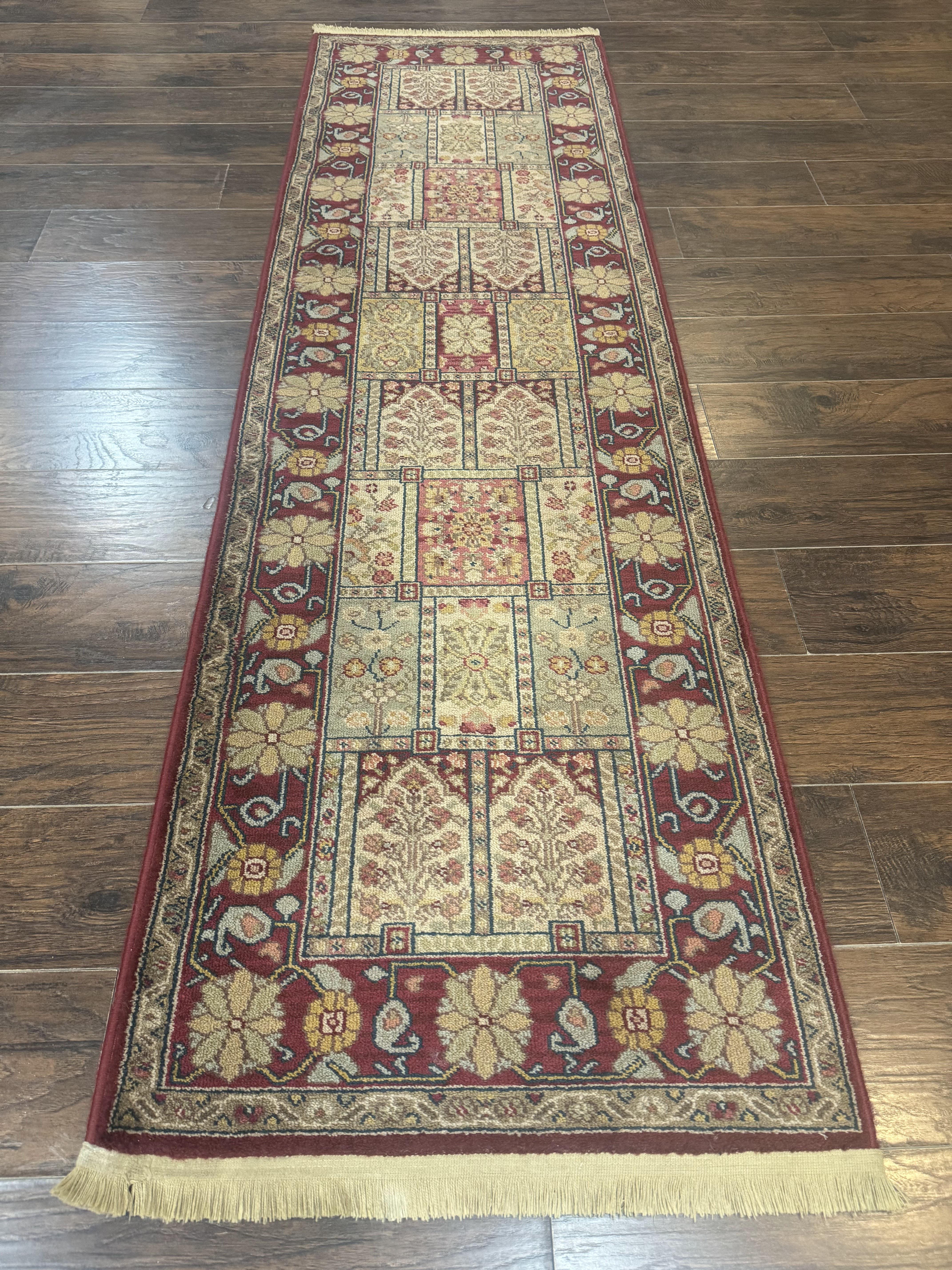 Karastan Runner Rug 2.6 x 8.6, Antique Legends Bakhtiari 2200, Vintage Wool Karastan Runner Rug, Panel Design - Jewel Rugs