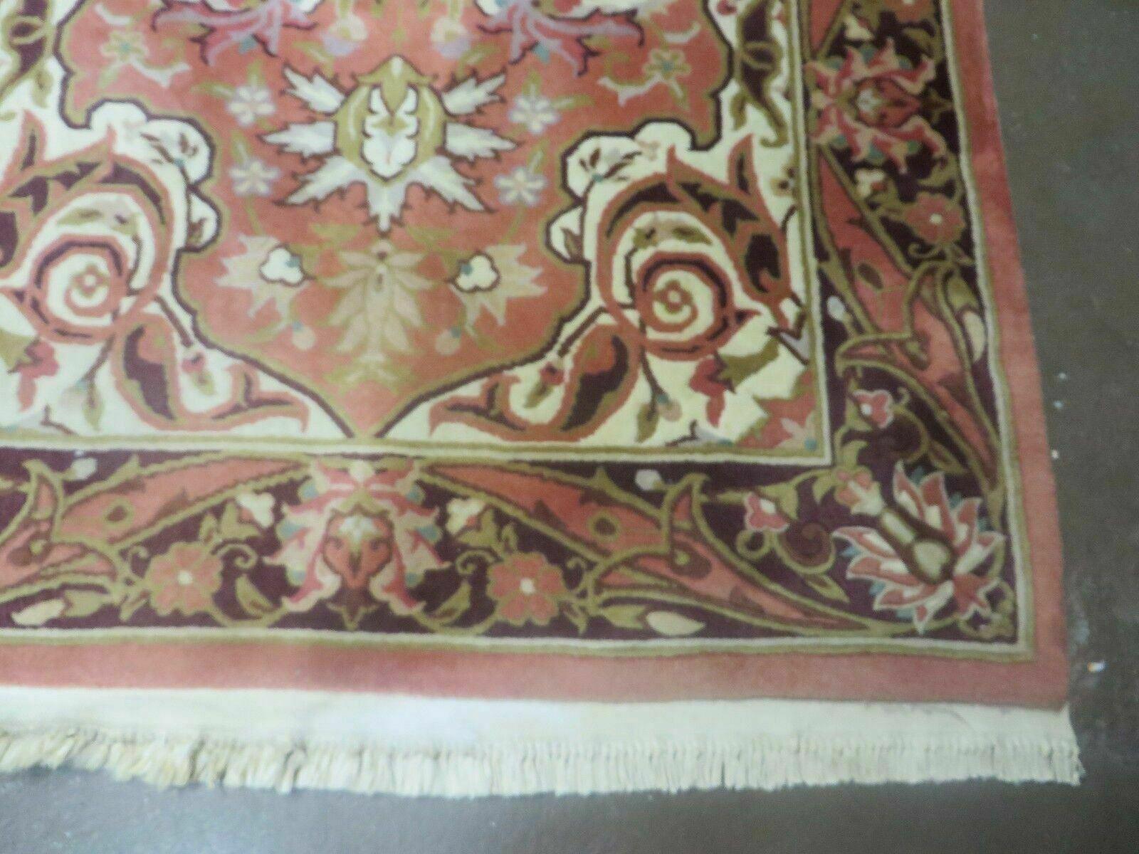 Chinese Wool Rug 3x5 Vintage Handmade Oriental Carpet Floral Medallion - Jewel Rugs