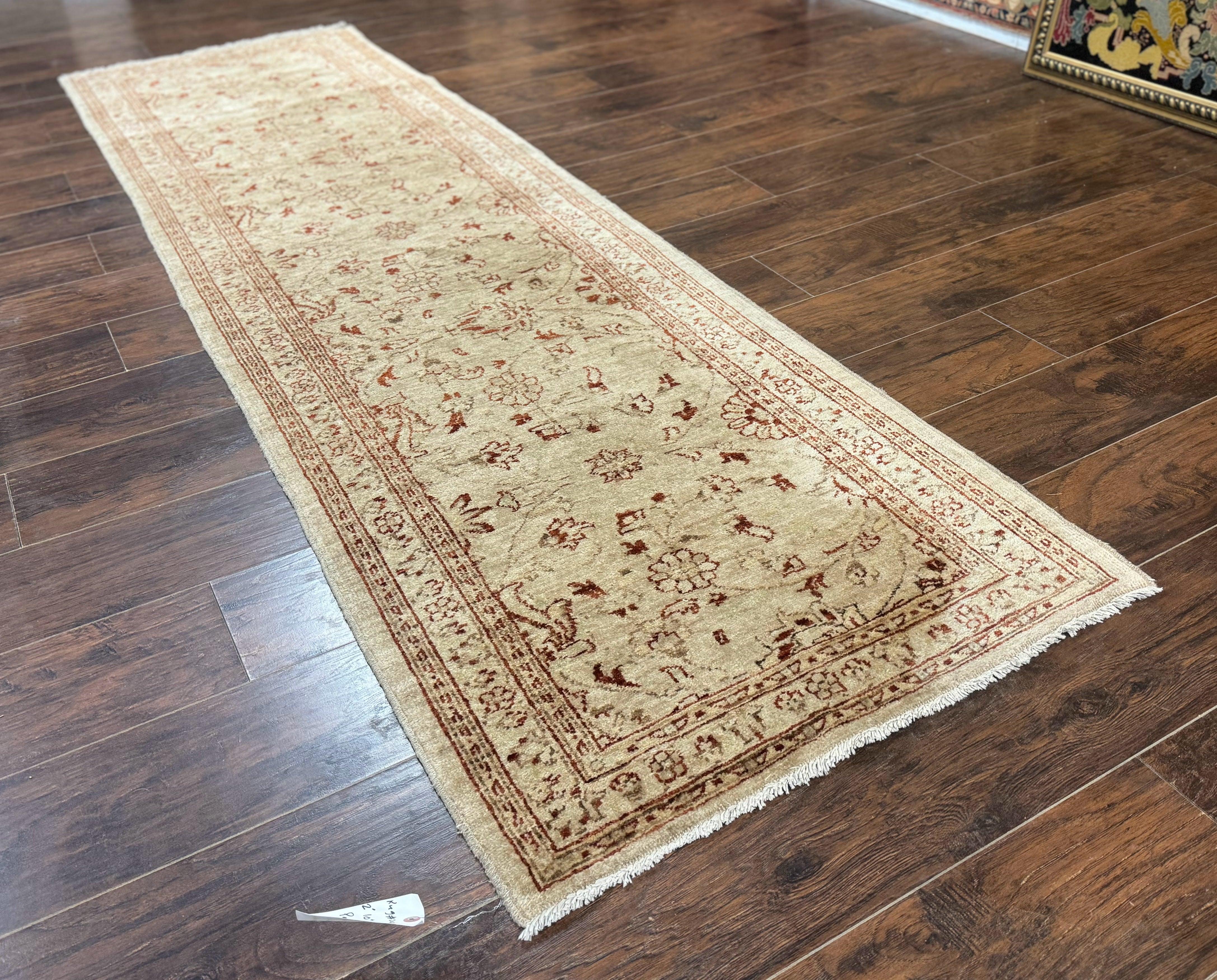 Peshawar Runner Rug 3 x 9.7, Pakistani Oriental Runner Rug, Vintage Rug for Modern Home, Runner for Hallway or Kitchen, Oushak Runner - Jewel Rugs