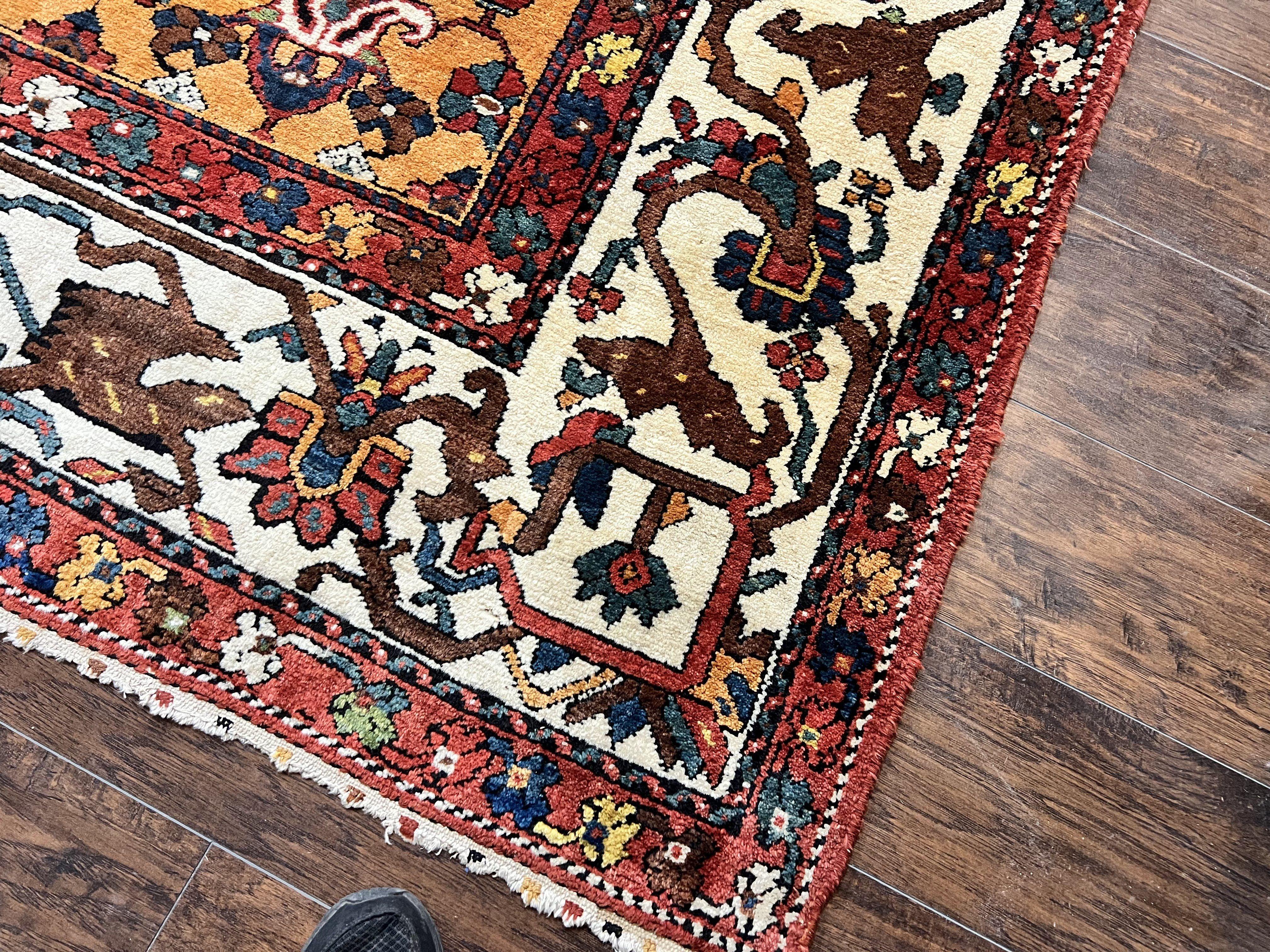 Antique Persian Bakhtiari Rug 14x19 – Rare Palace Size Carpet - Jewel Rugs