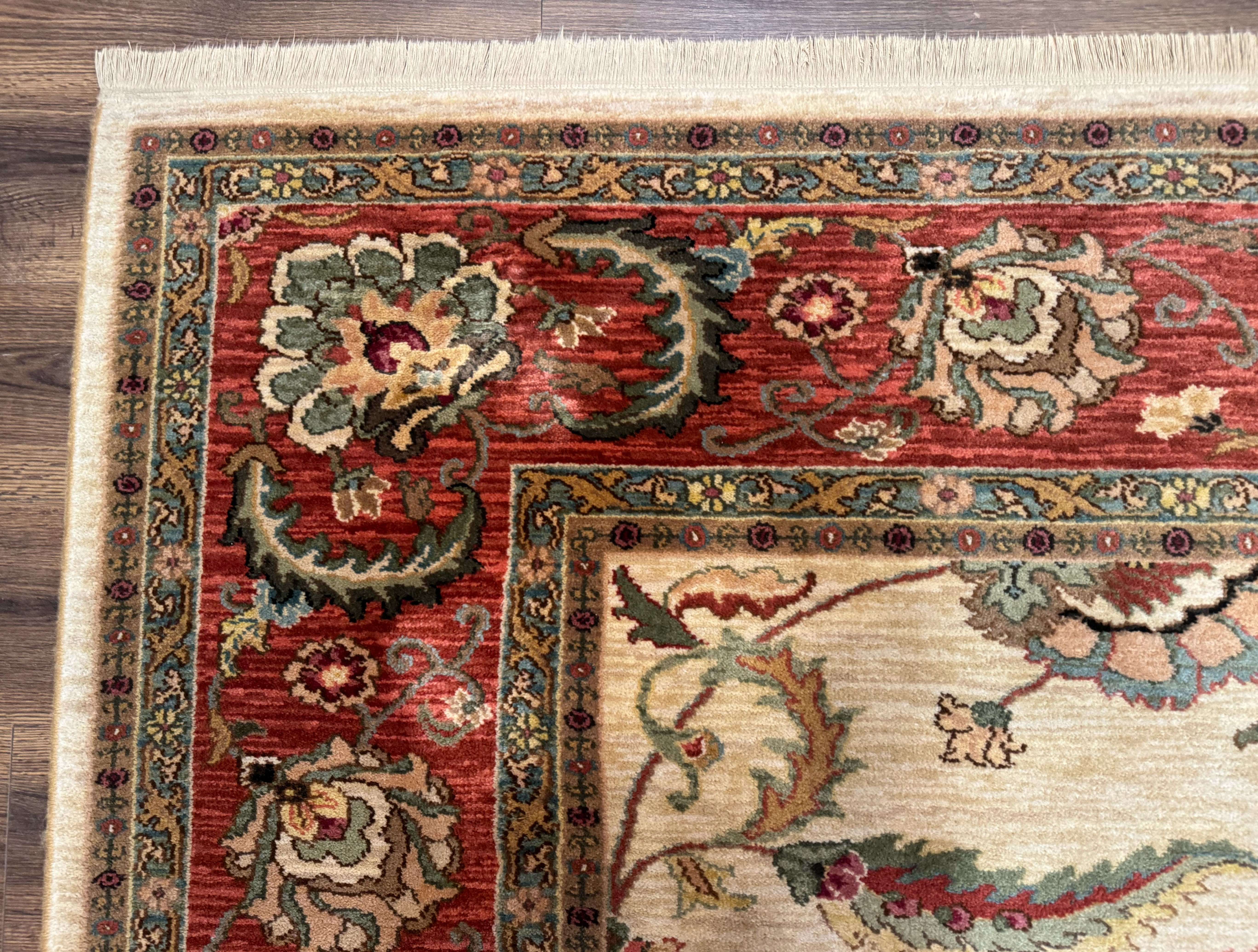 Karastan Rug 8.8 x 10, Ashara Agra Ivory #549, Wool, Vintage - Jewel Rugs