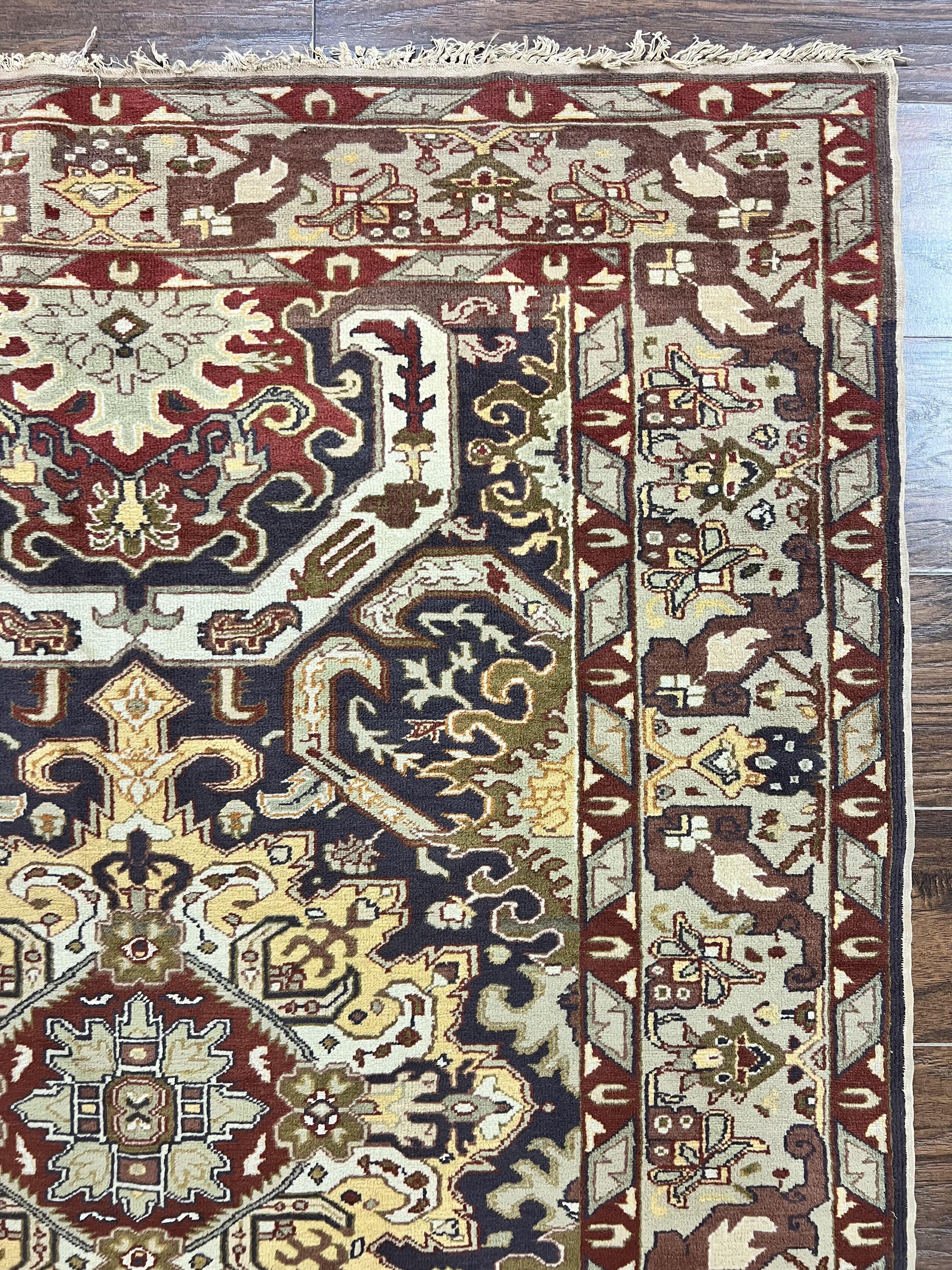 Antique Caucasian Rug, Kuba Seychour Rug, Handmade Wool Oriental Carpet, Azerbaijan Rug - Jewel Rugs