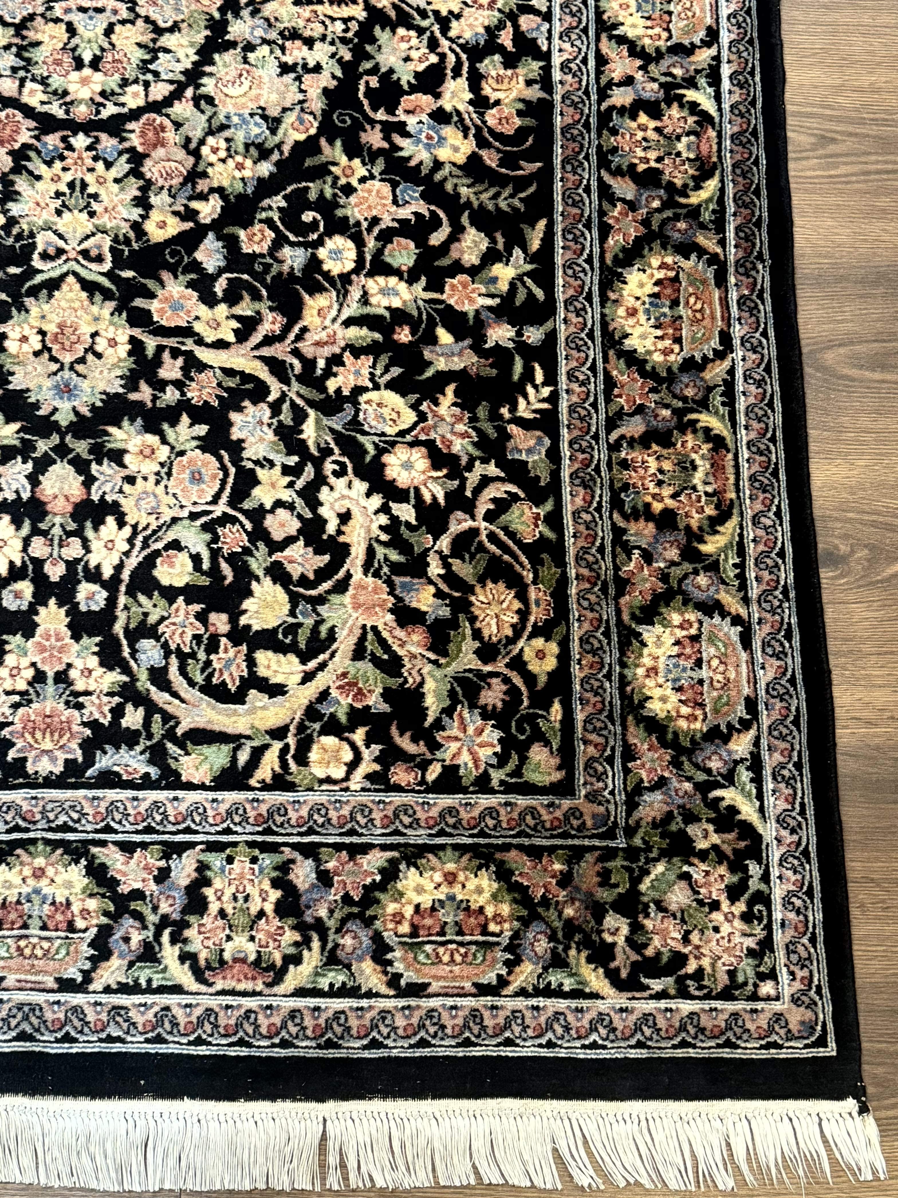 Sino Persian Rug 4x6, Very Fine 260 KPSI, Floral Medallion, Hand Knotted Wool Carpet - Jewel Rugs
