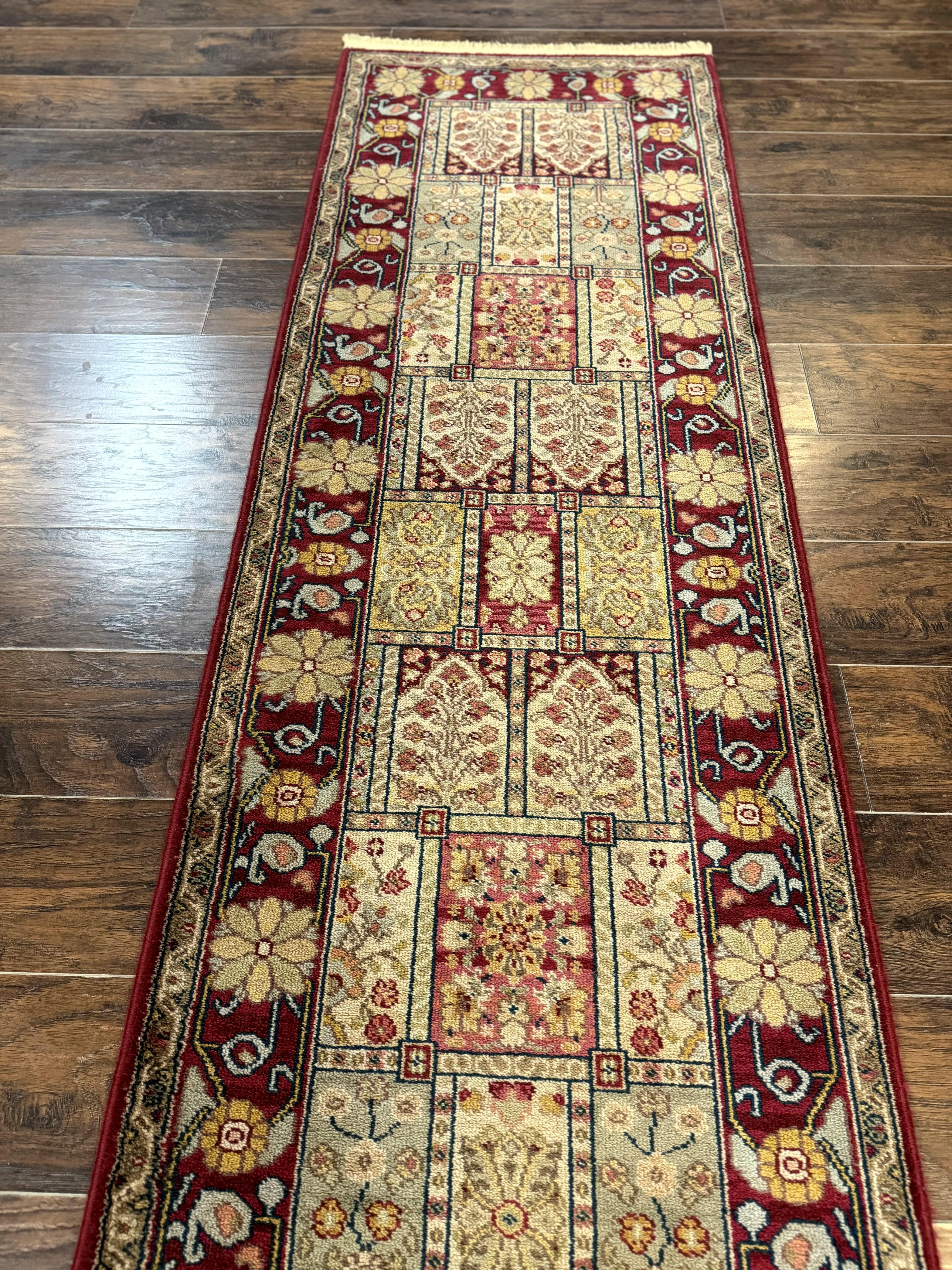 Karastan Runner Rug 2.6 x 8.6, Antique Legends Bakhtiari 2200, Vintage Wool Karastan Runner Rug, Panel Design - Jewel Rugs