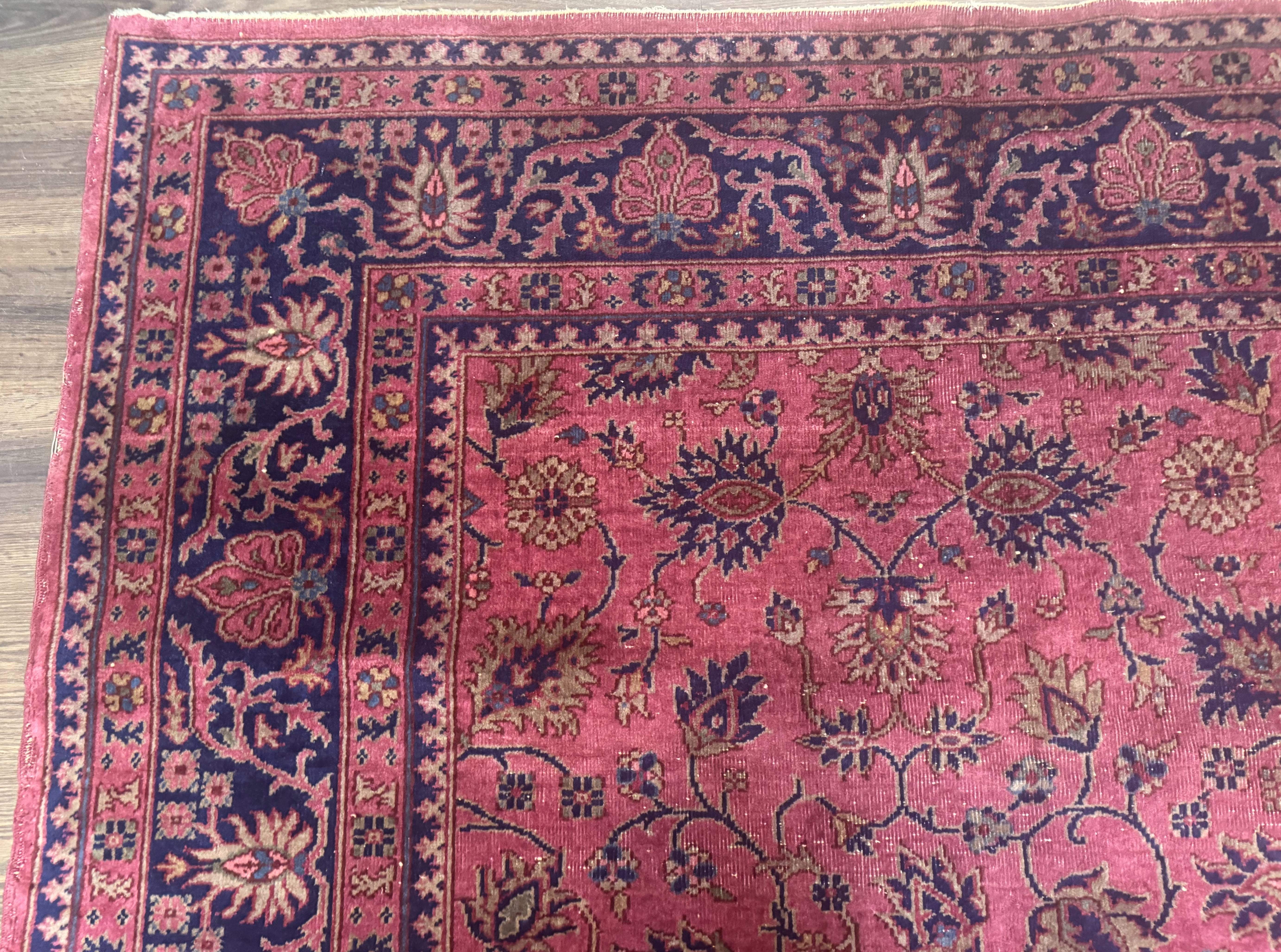 Turkish Sparta Rug 10x16 – Red Hand-Knotted Wool Antique Carpet - Jewel Rugs