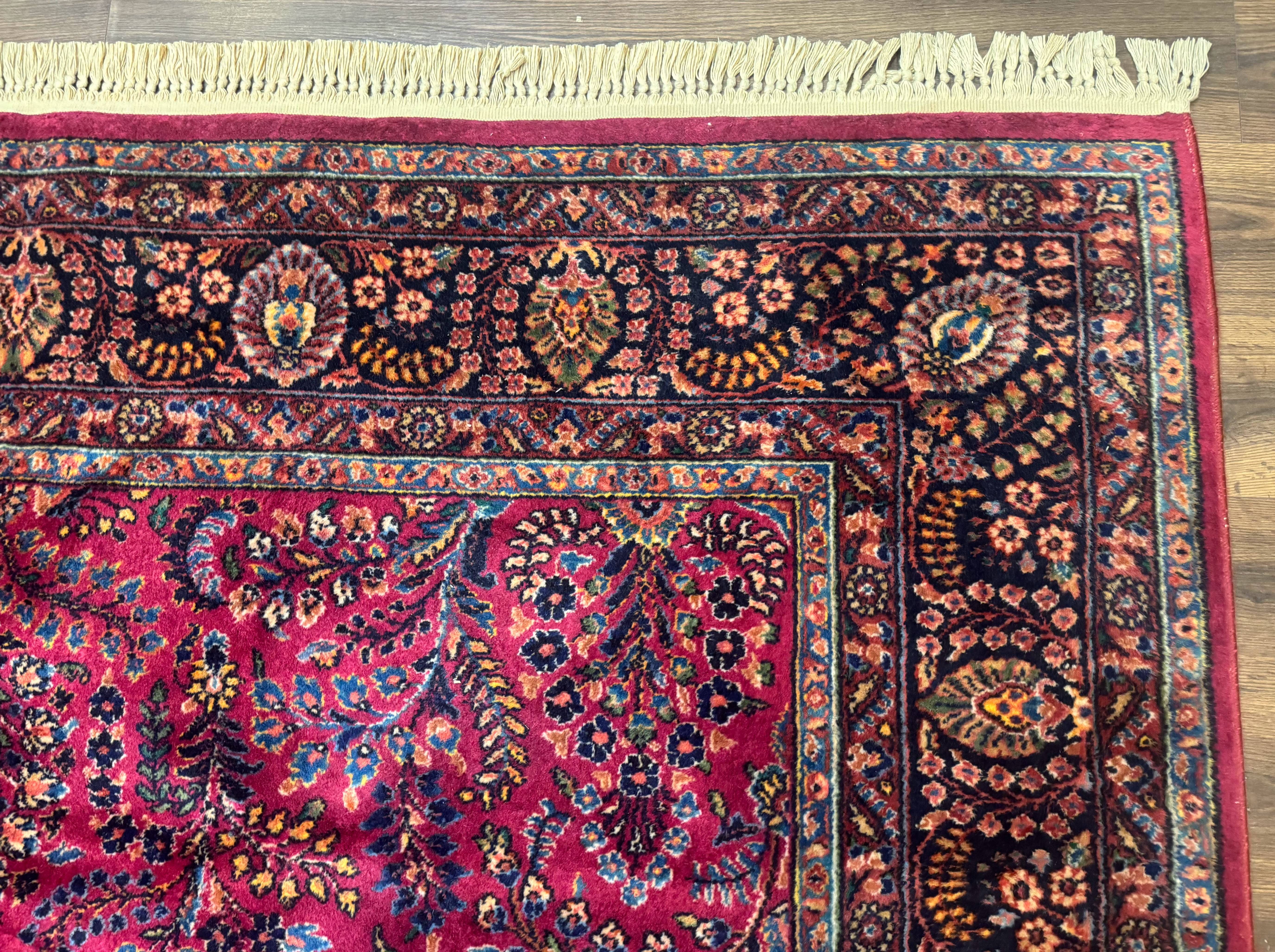 9x12 Karastan Sarouk Rug #724, Antique Karastan Wool Carpet, Discontinued Vintage Original 700 Series, Rare Hard to Find - Jewel Rugs