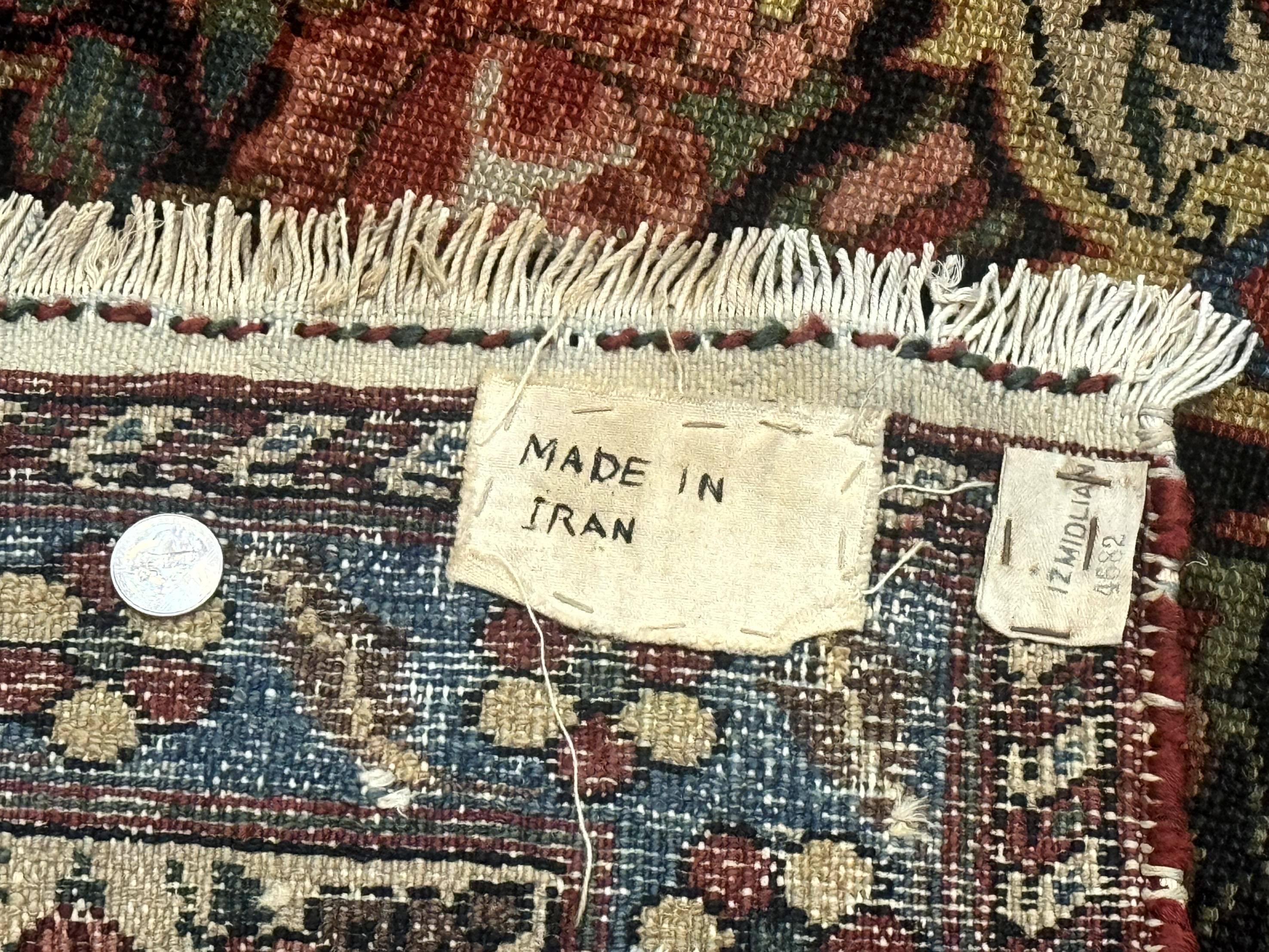 Antique Persian Bakhtiari Rug 12x19, Palace Size Wool Handmade Persian Carpet, Oversized Rug, Panel Design, Peacocks, Multicolor, Rare - Jewel Rugs