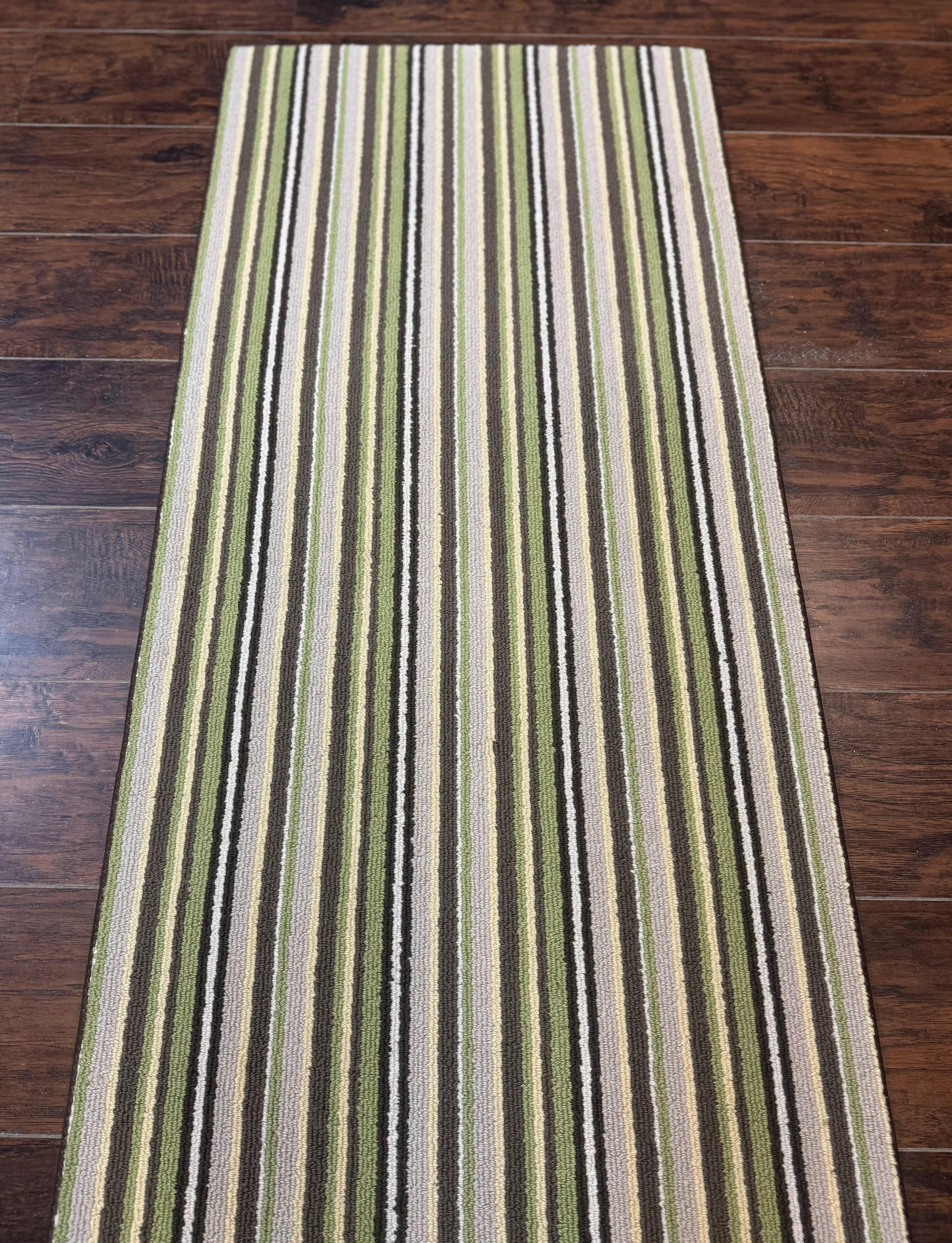 Stark Power Loomed Striped Runner Rug 2x10, Multicolor Vintage Stark Carpet - Jewel Rugs