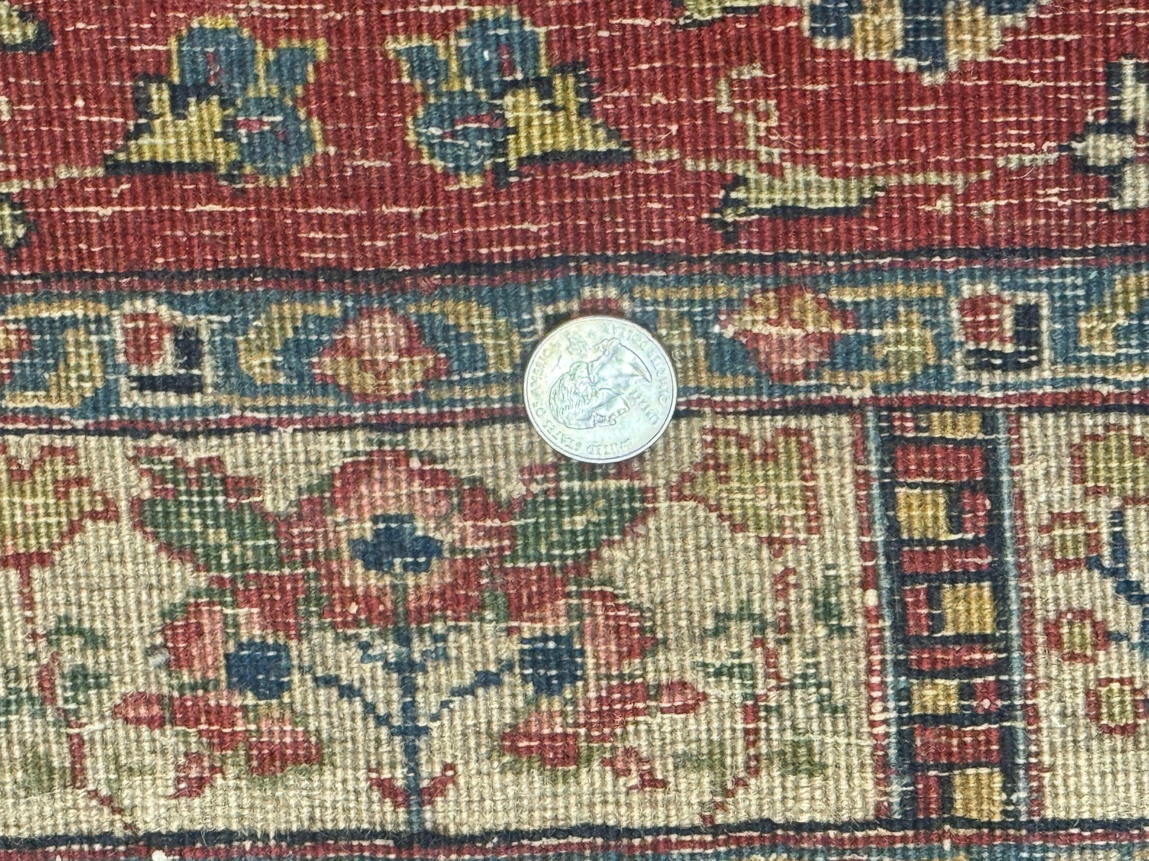 Small Persian Tabriz Rug 2.8 x 4.7, Red, Animal Pictorials, Semi Antique Vintage - Jewel Rugs