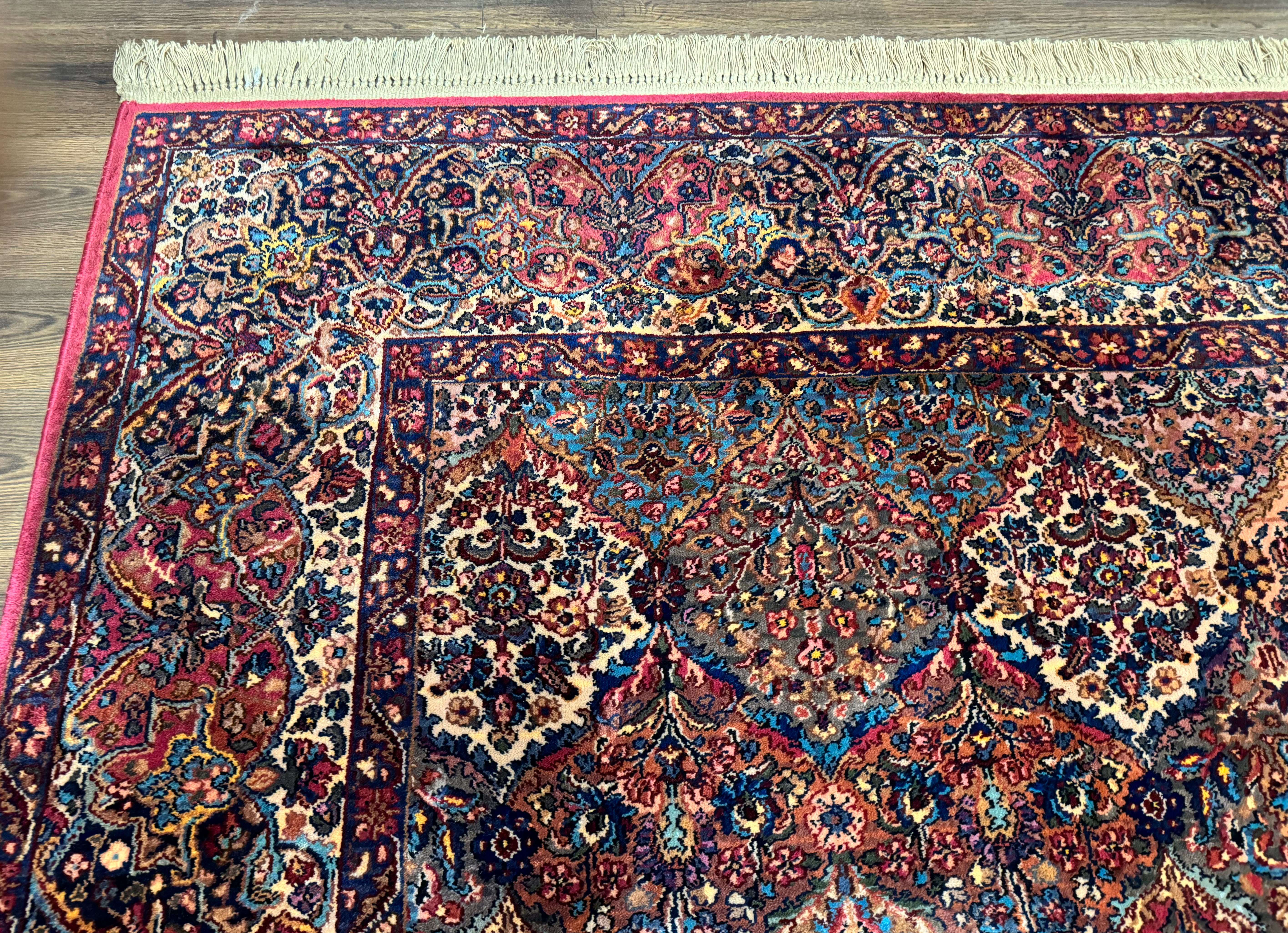 12x16 Karastan Multicolor Panel Kirman Rug #717, Rare Palace Size Wool Original 700 Series - Jewel Rugs